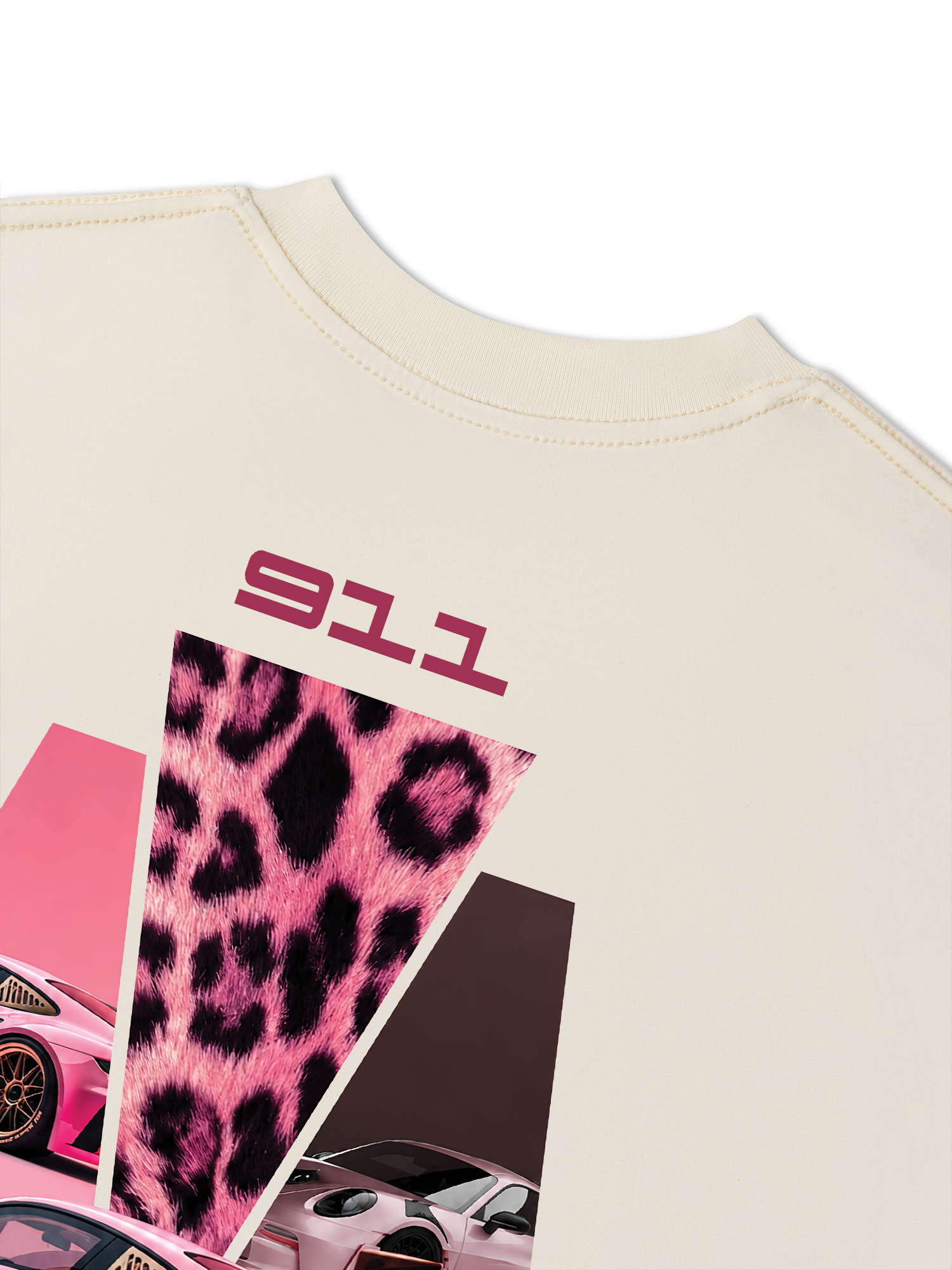 Áo Thun Relaxed Fit Leopard Pink 911