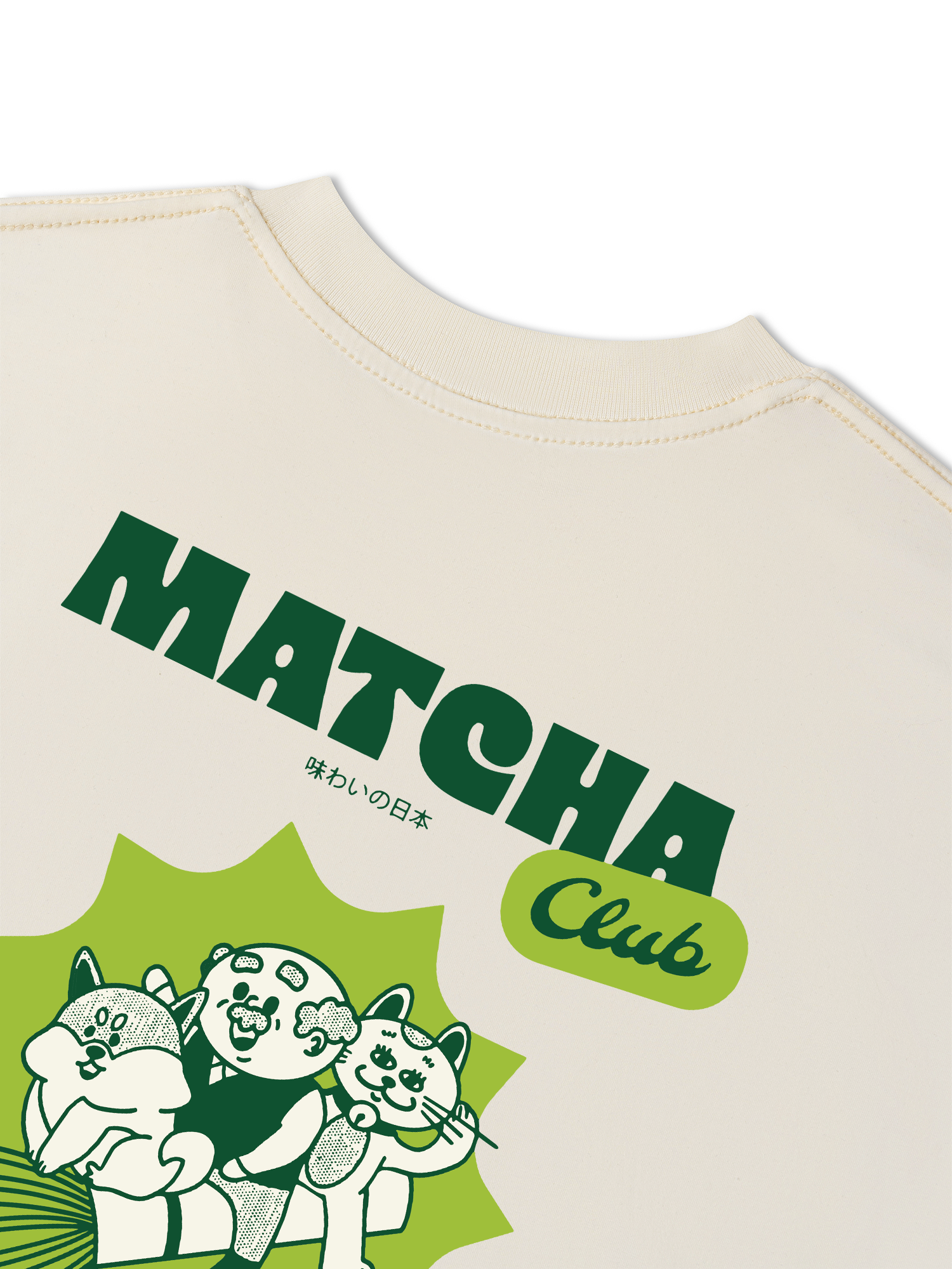 Áo Thun Relaxed Fit Daily Cup Matcha Club