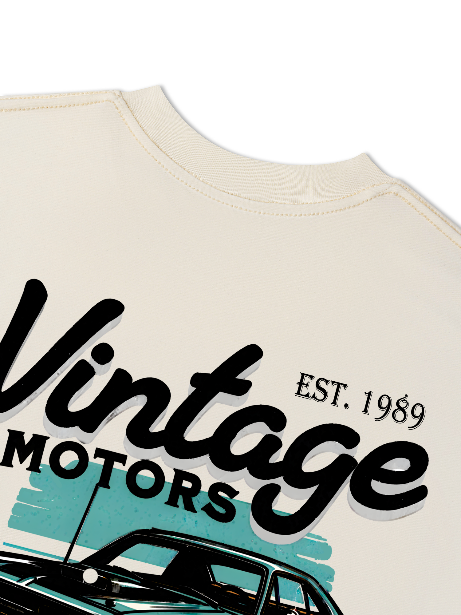 Áo Thun Relaxed Fit Classic Car Vintage 1989