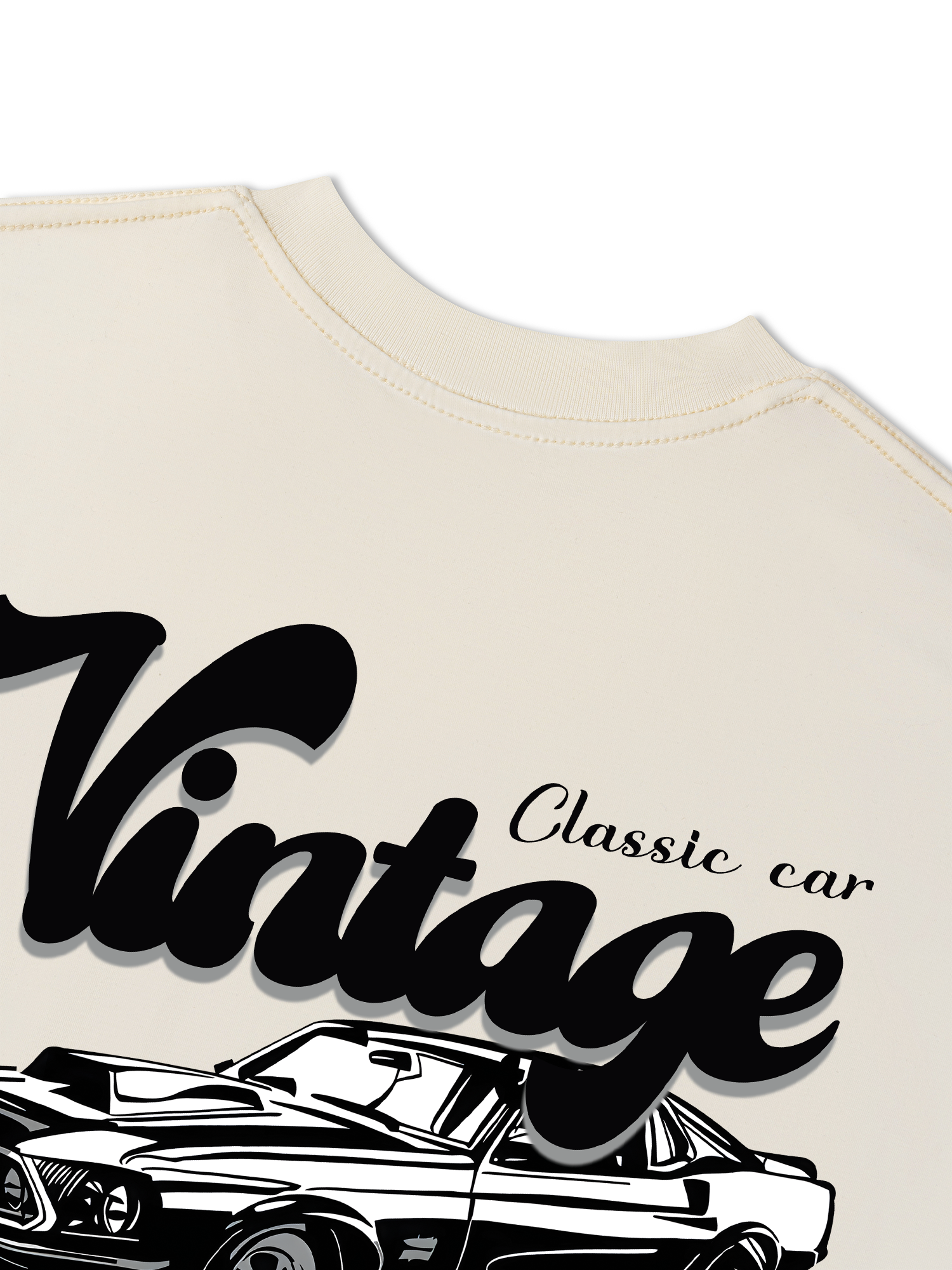 Áo Thun Relaxed Fit Classic Car Vintage