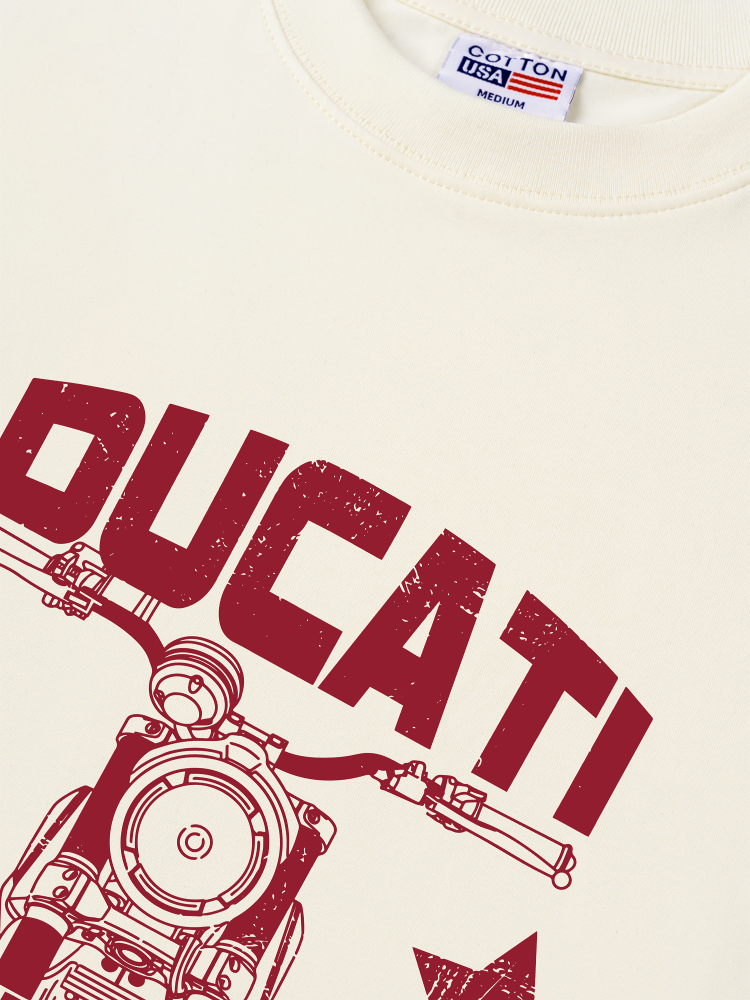 Áo Thun Relaxed Fit Motorbike Ducati Vintage