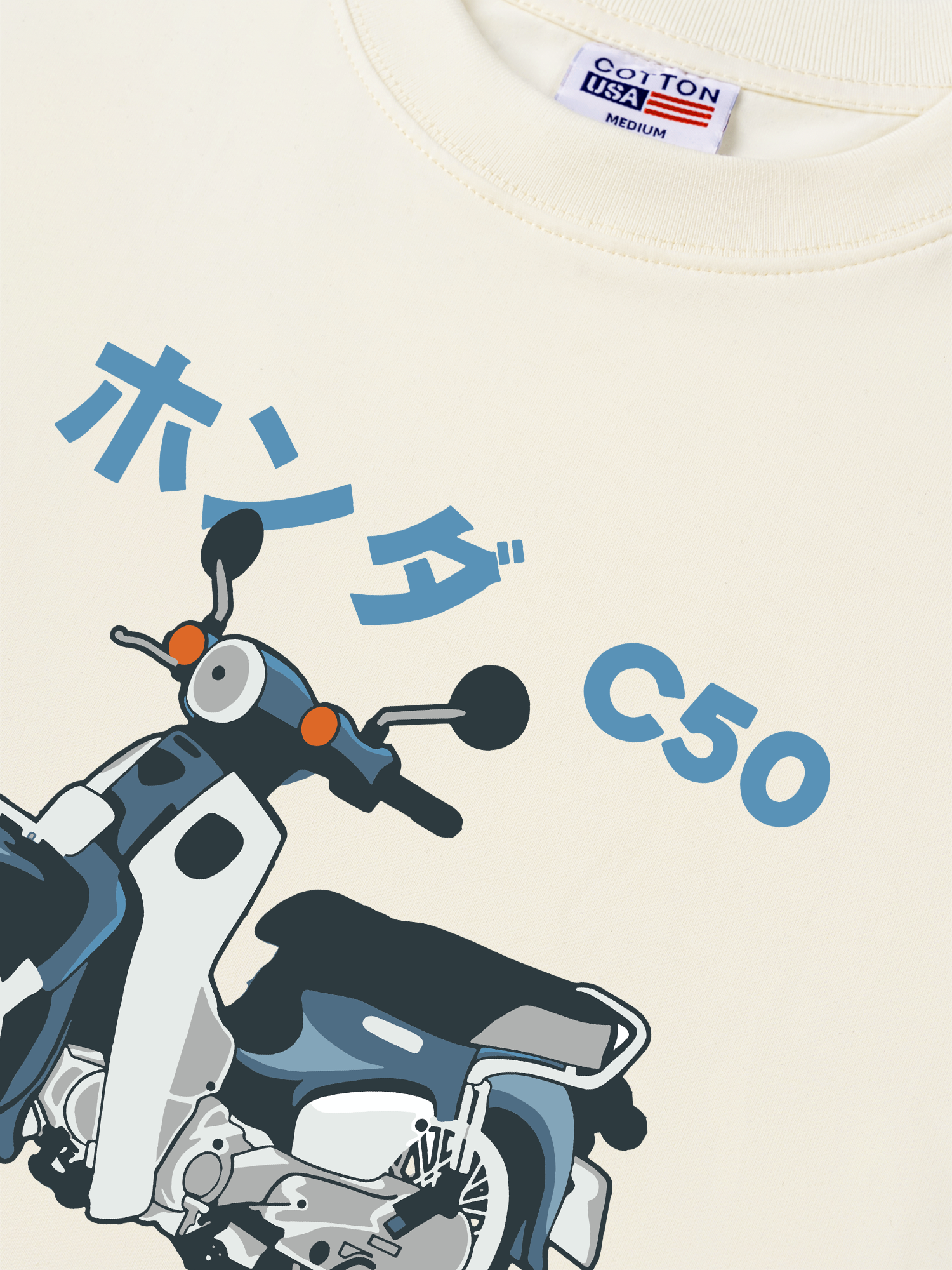 Áo Thun Relaxed Fit Motorbike Cub C50