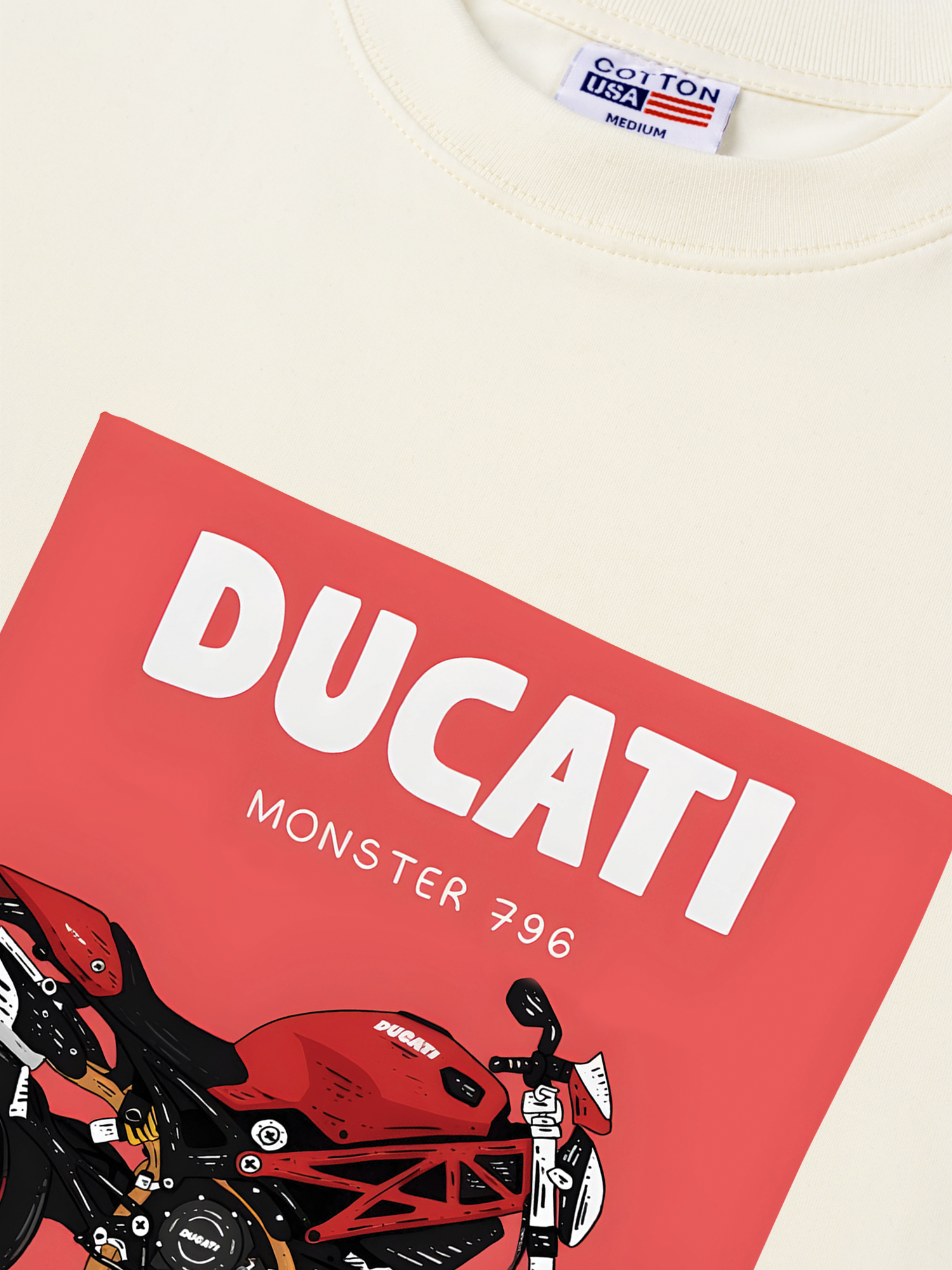Áo Thun Relaxed Fit Motorcycles Ducati Monster 796