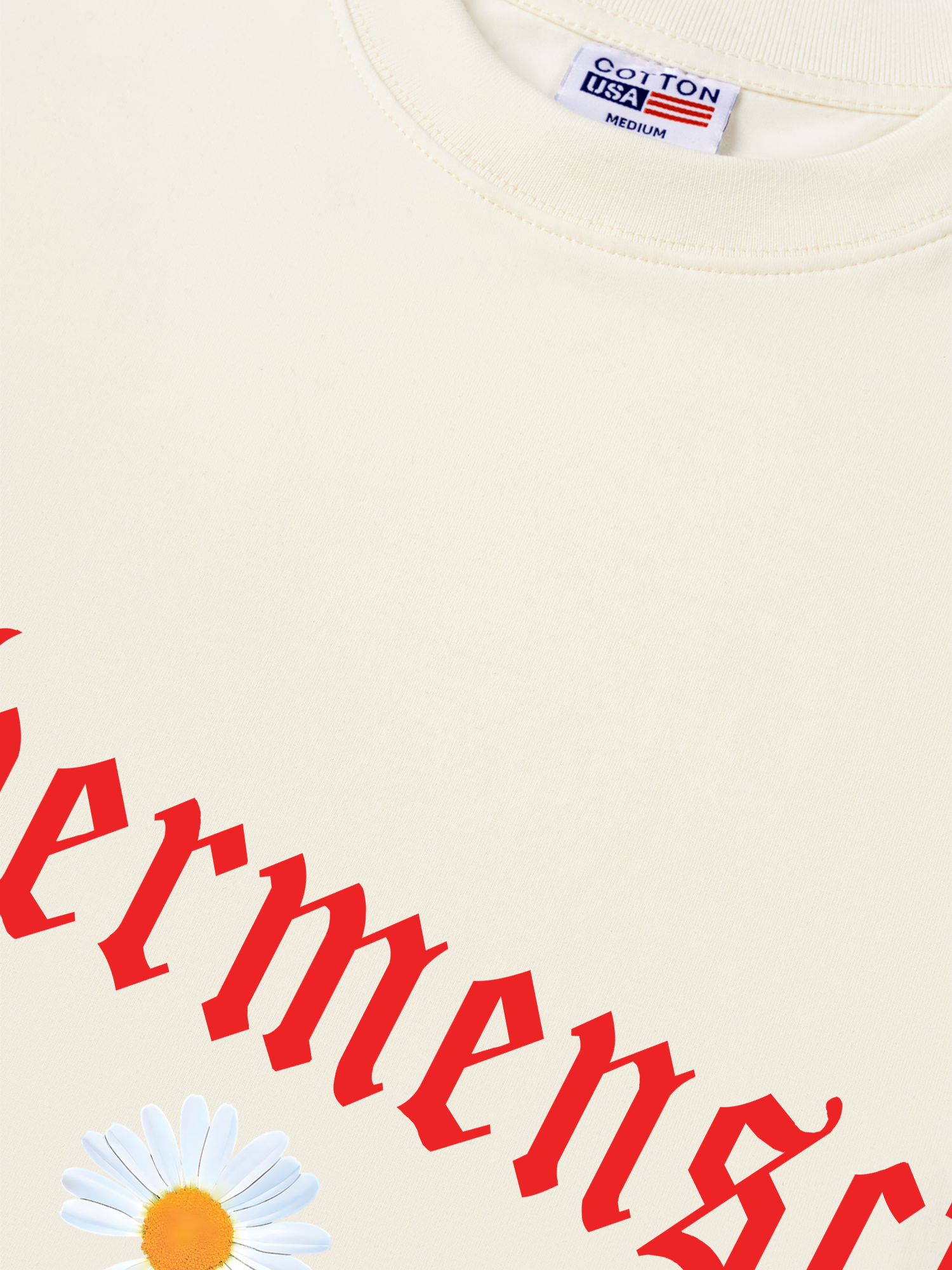 Áo Thun Relaxed Fit Floral With GD Chibi Daisy Flower