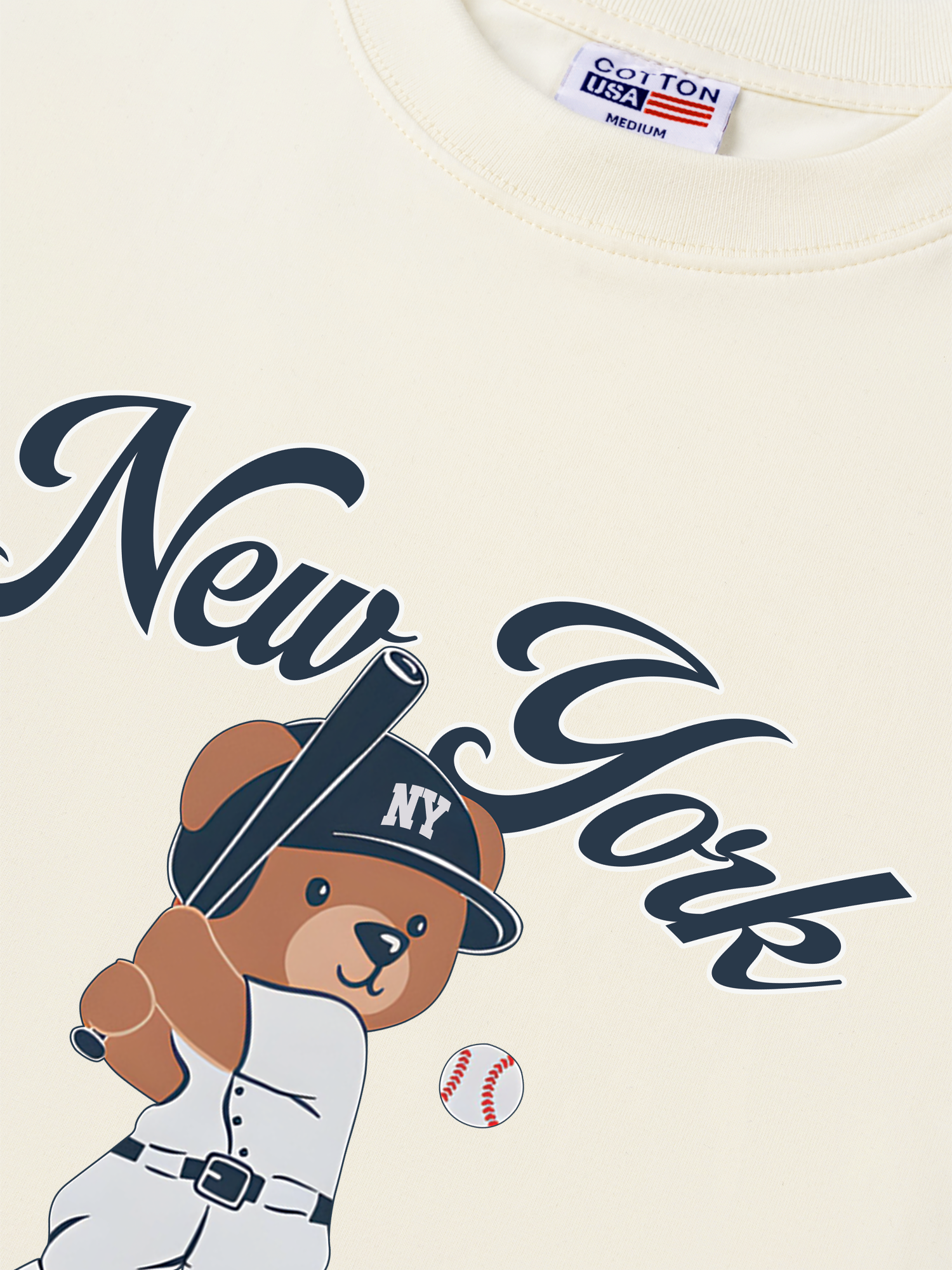 Áo Thun Relaxed Fit Baseball Bear