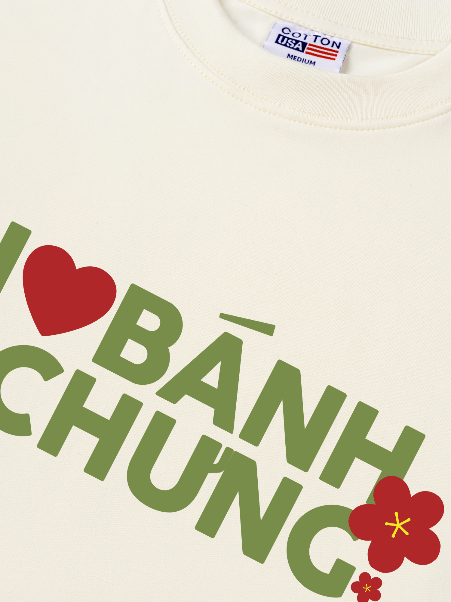Áo Thun Relaxed Fit I Love Bánh Chưng
