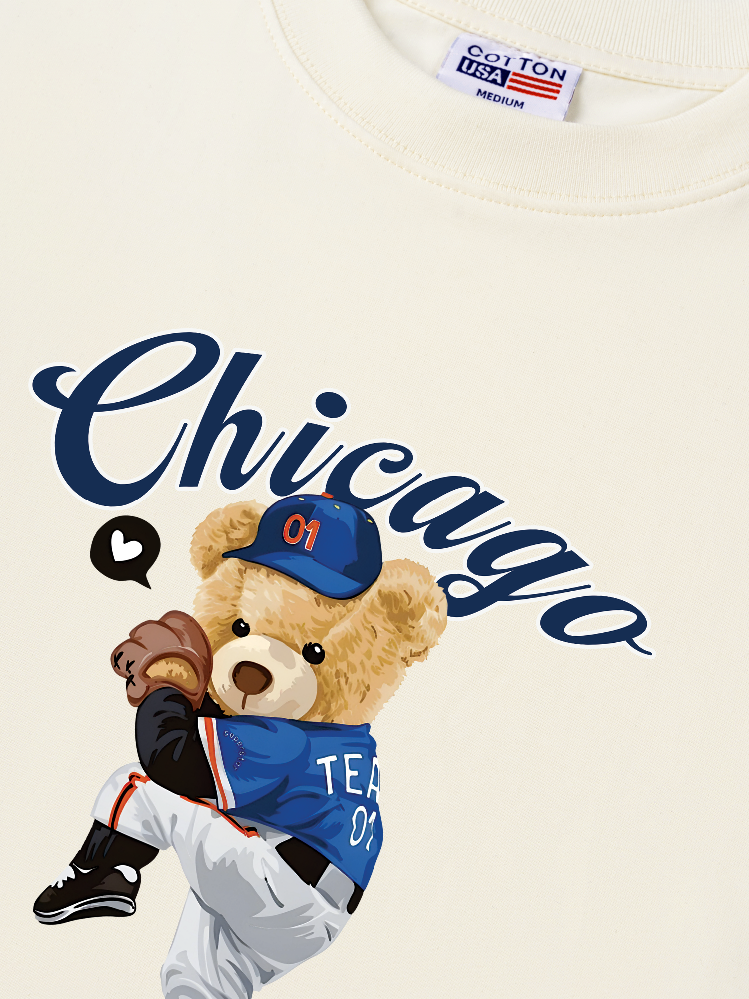 Áo Thun Relaxed Fit Baseball Chicago