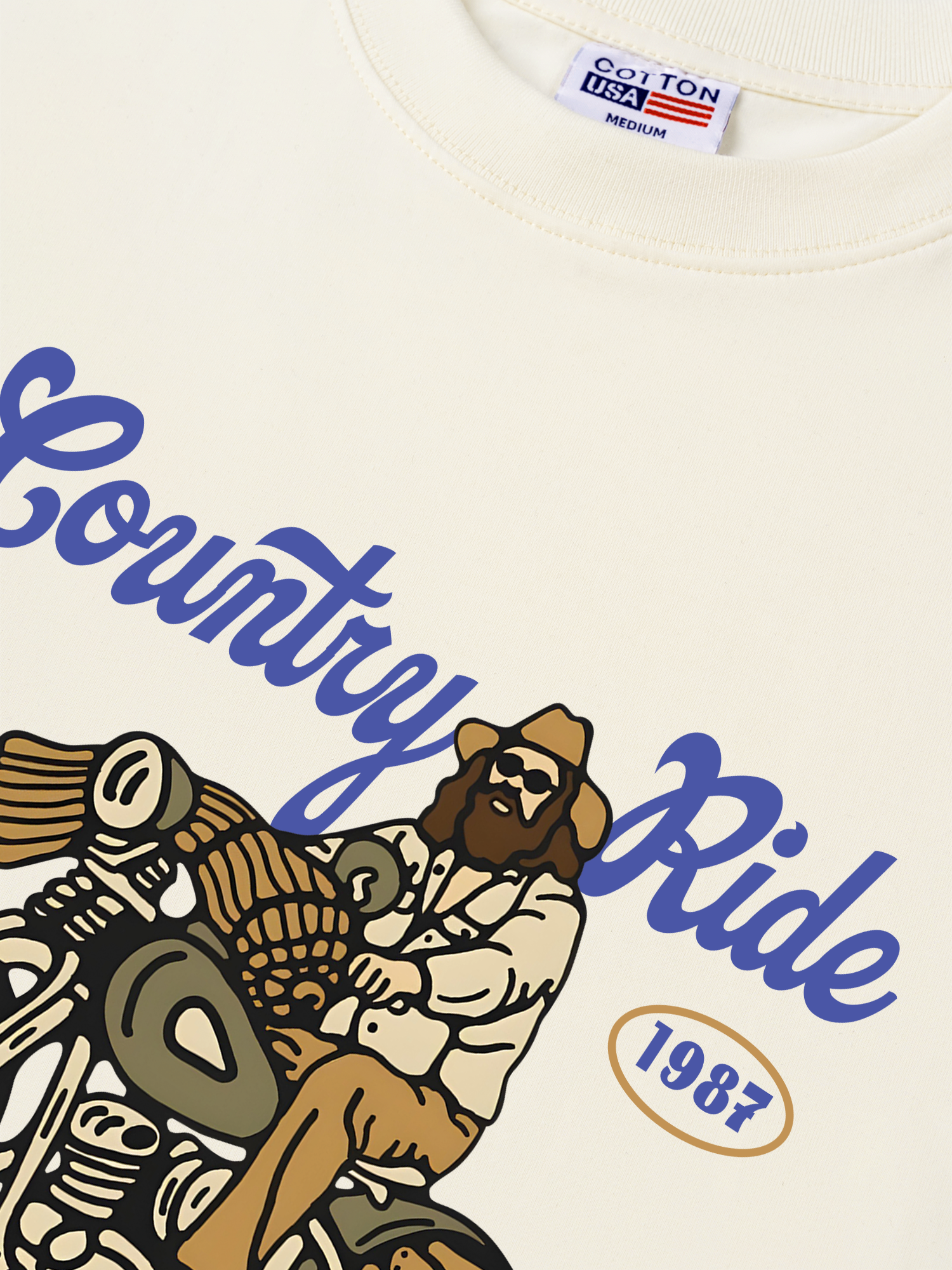 Áo Thun Relaxed Fit Motorbike Country Ride