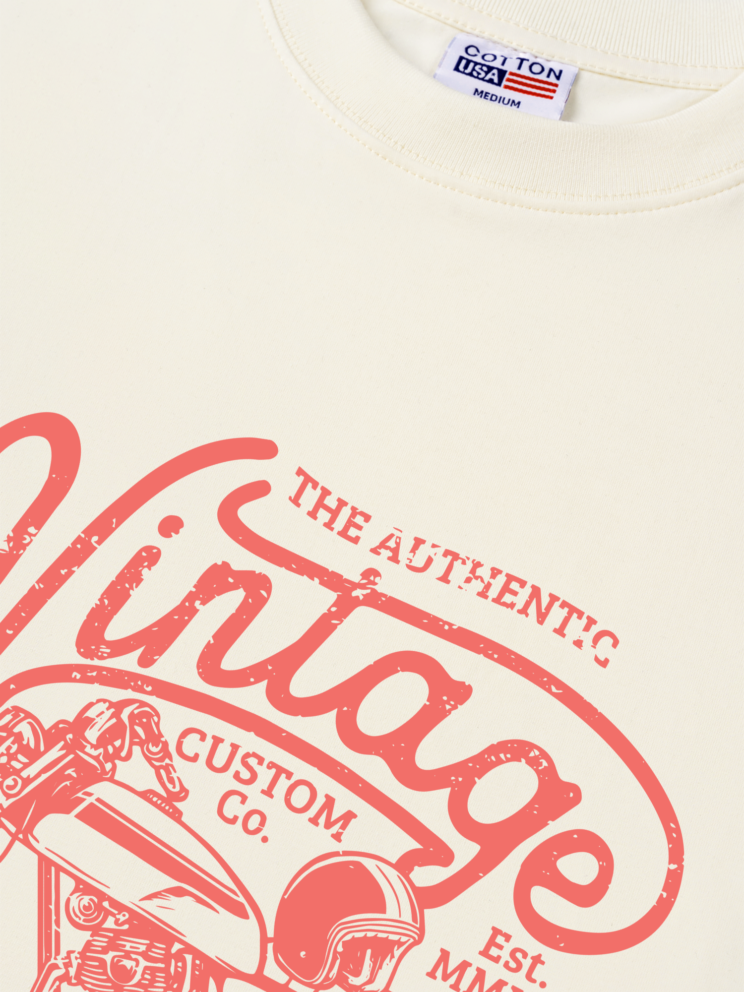 Áo Thun Relaxed Fit Motorbike The Authenic Motorcycle