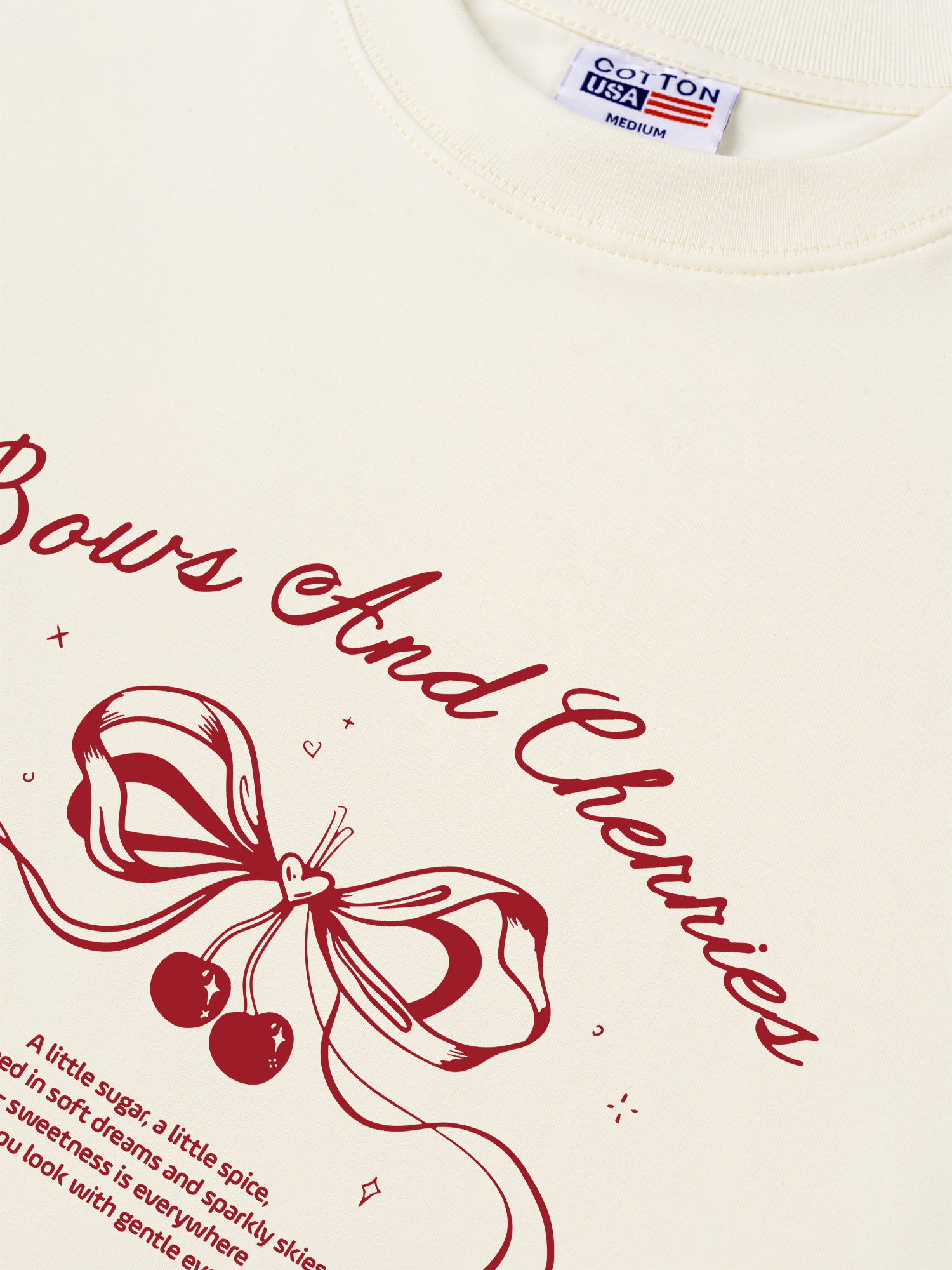 Áo Thun Relaxed Fit Bows And Cherries