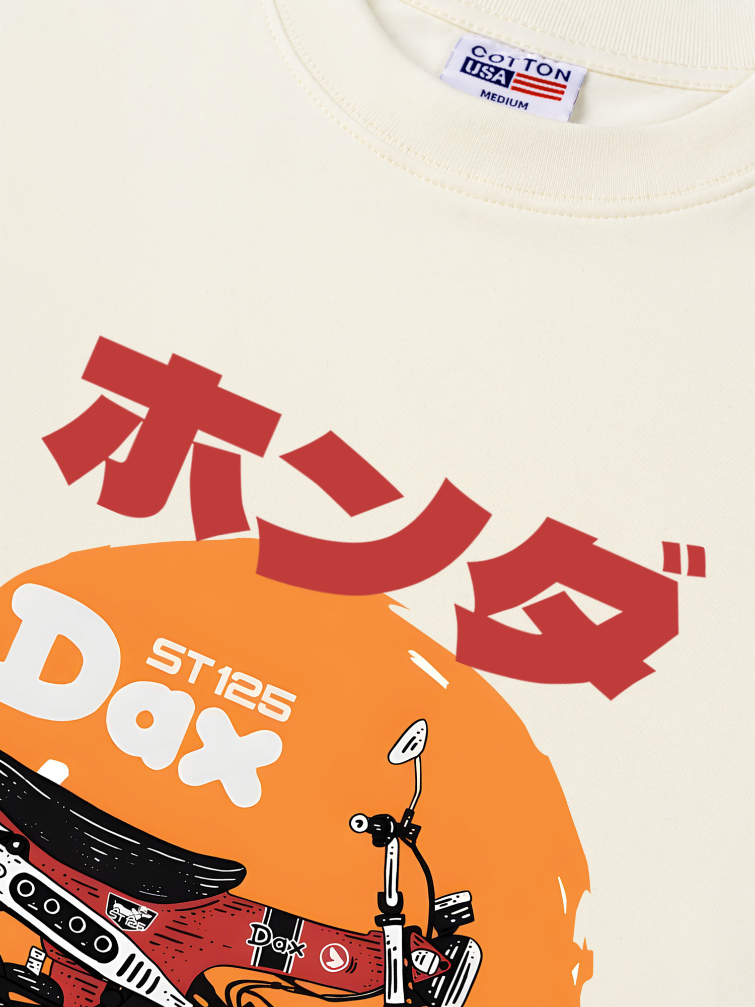 Áo Thun Relaxed Fit Motorbike Honda ST125 dax