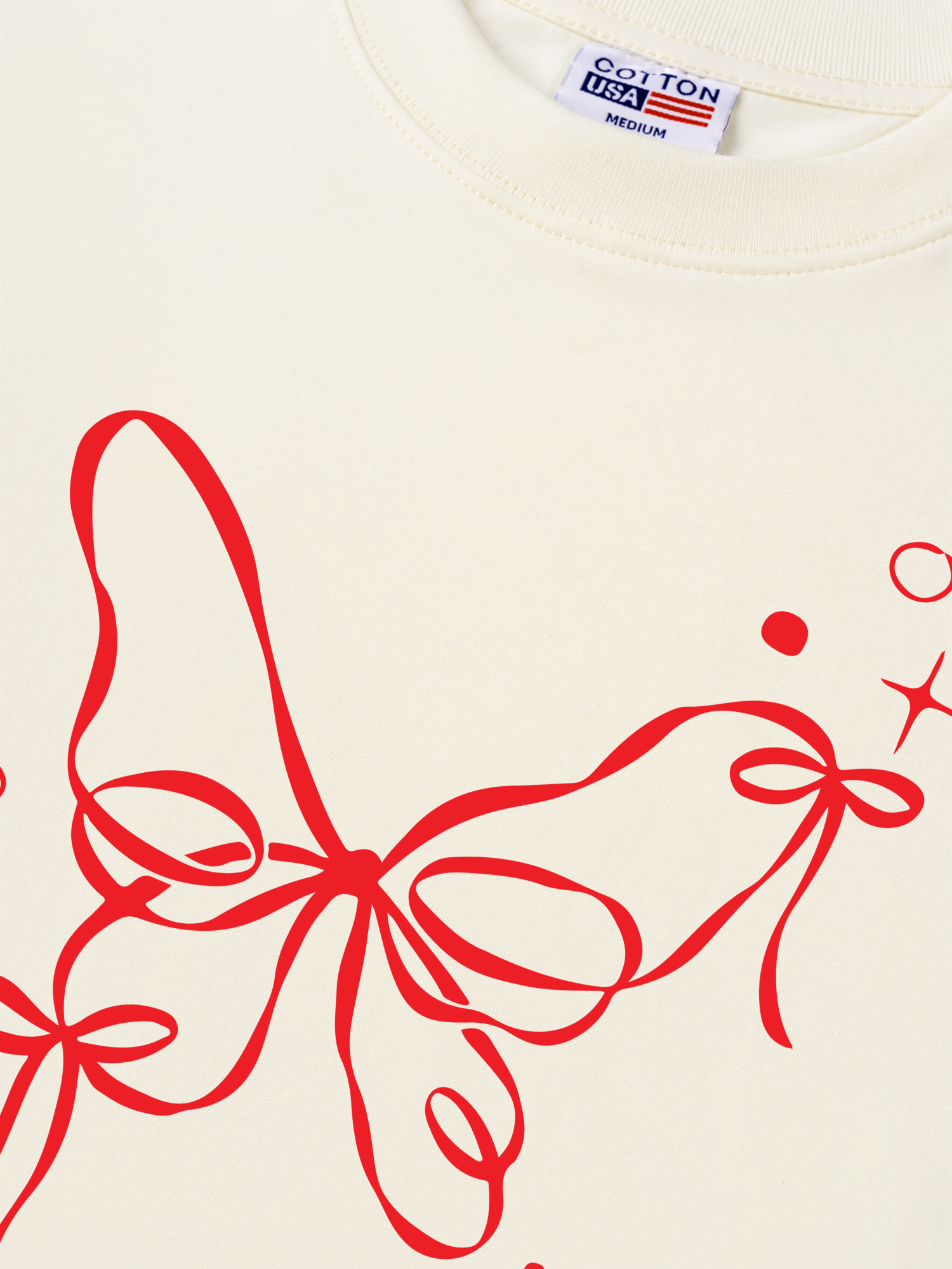 Áo Thun Relaxed Fit Butterfly Ribbon