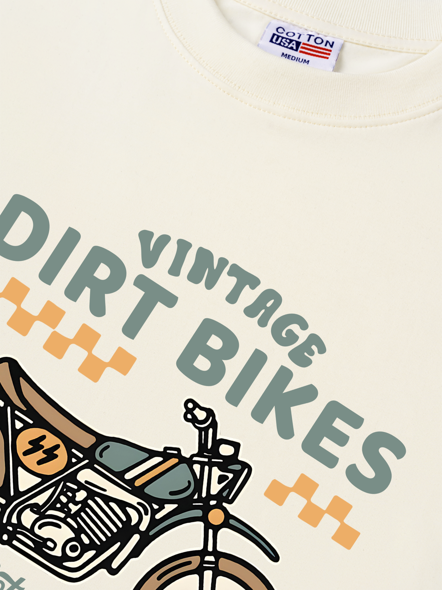 Áo Thun Relaxed Fit Motorbike Vintage Dirt Bike
