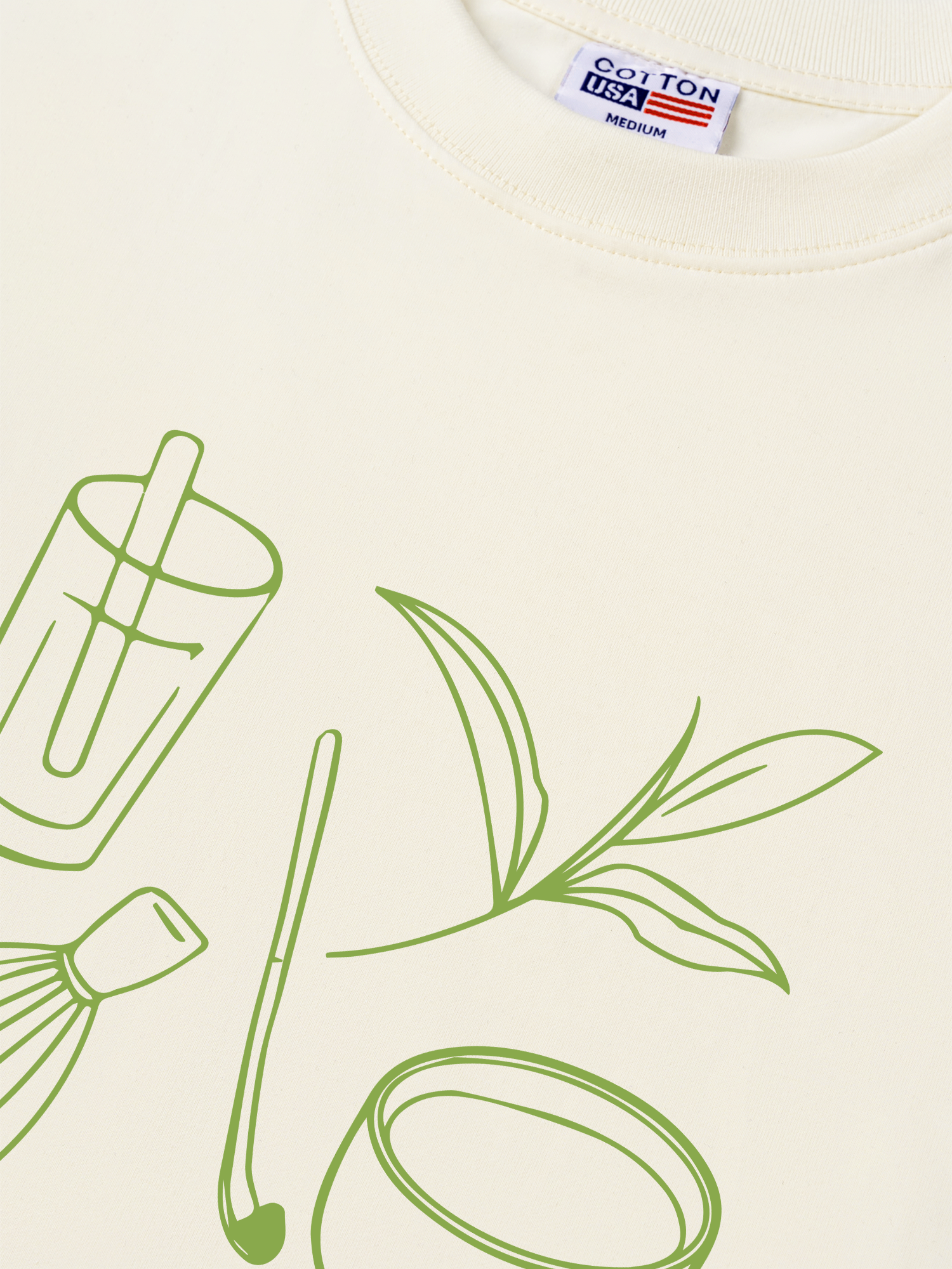 Áo Thun Relaxed Fit Daily Cup Matcha Club