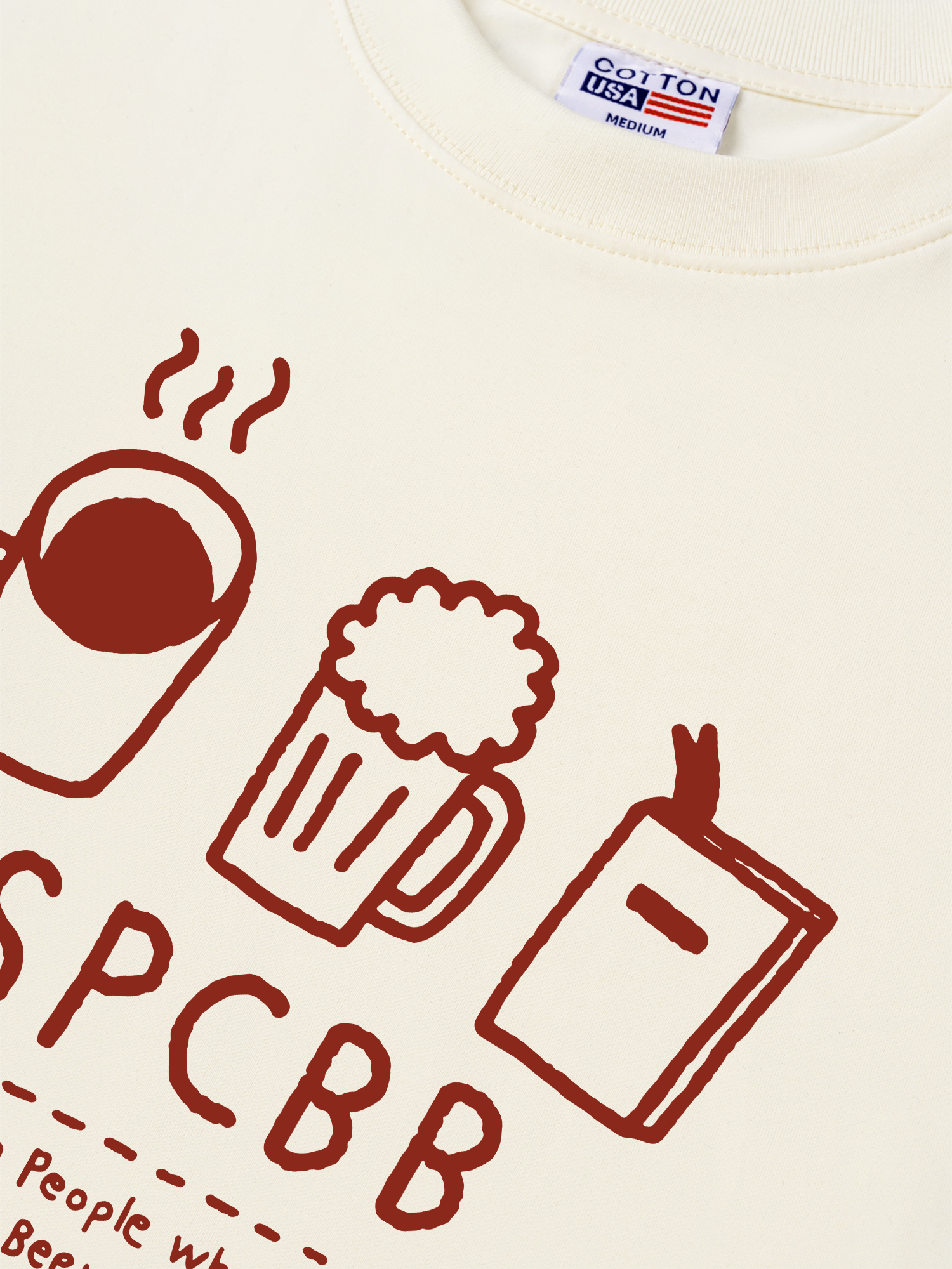 Áo Thun Relaxed Fit Daily Cup Selfish People Who Love Coffee Beer And Book