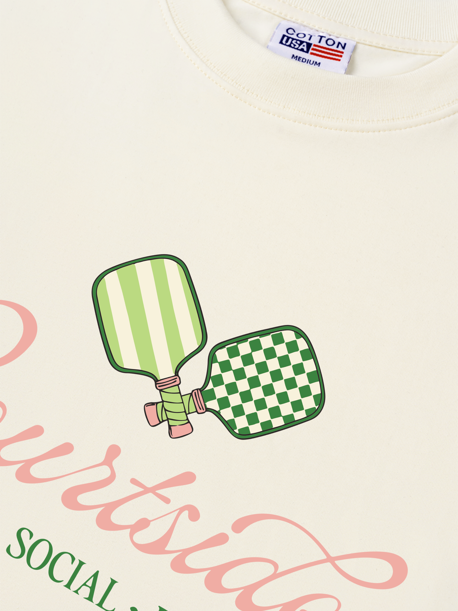 Áo Thun Relaxed Fit Pickleball Courtside Dine Social Pickle