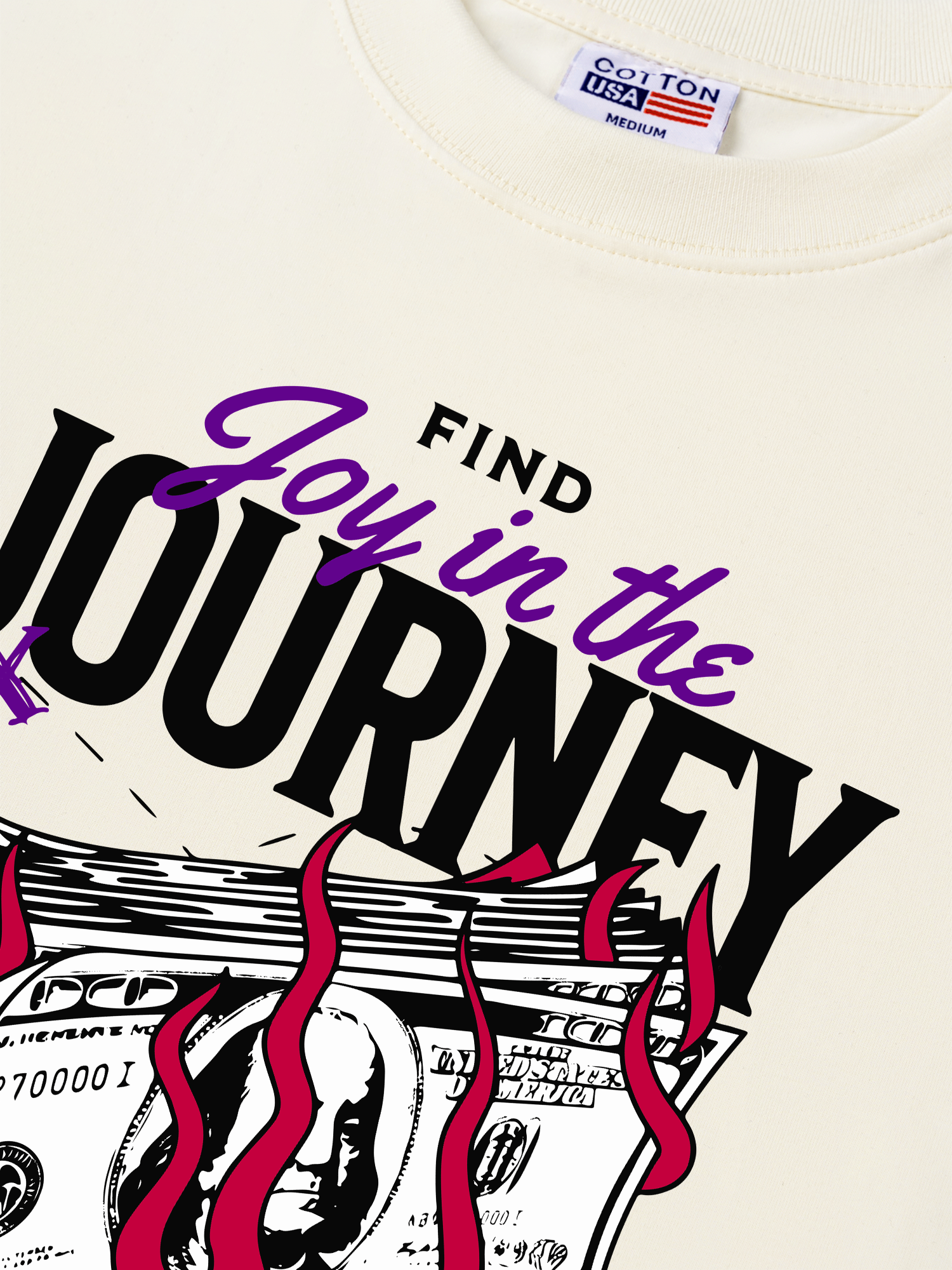 Áo Thun Relaxed Fit Money Find Joy In The Journey