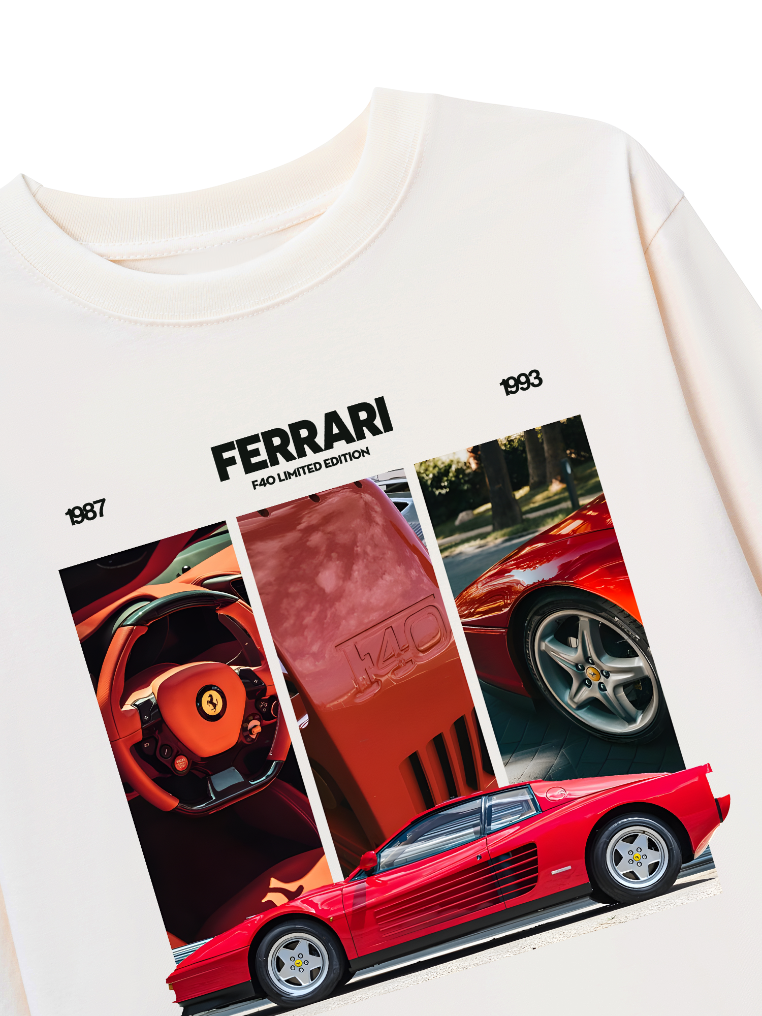 Áo Thun Dài Tay Ferrari F40 Limited Edition
