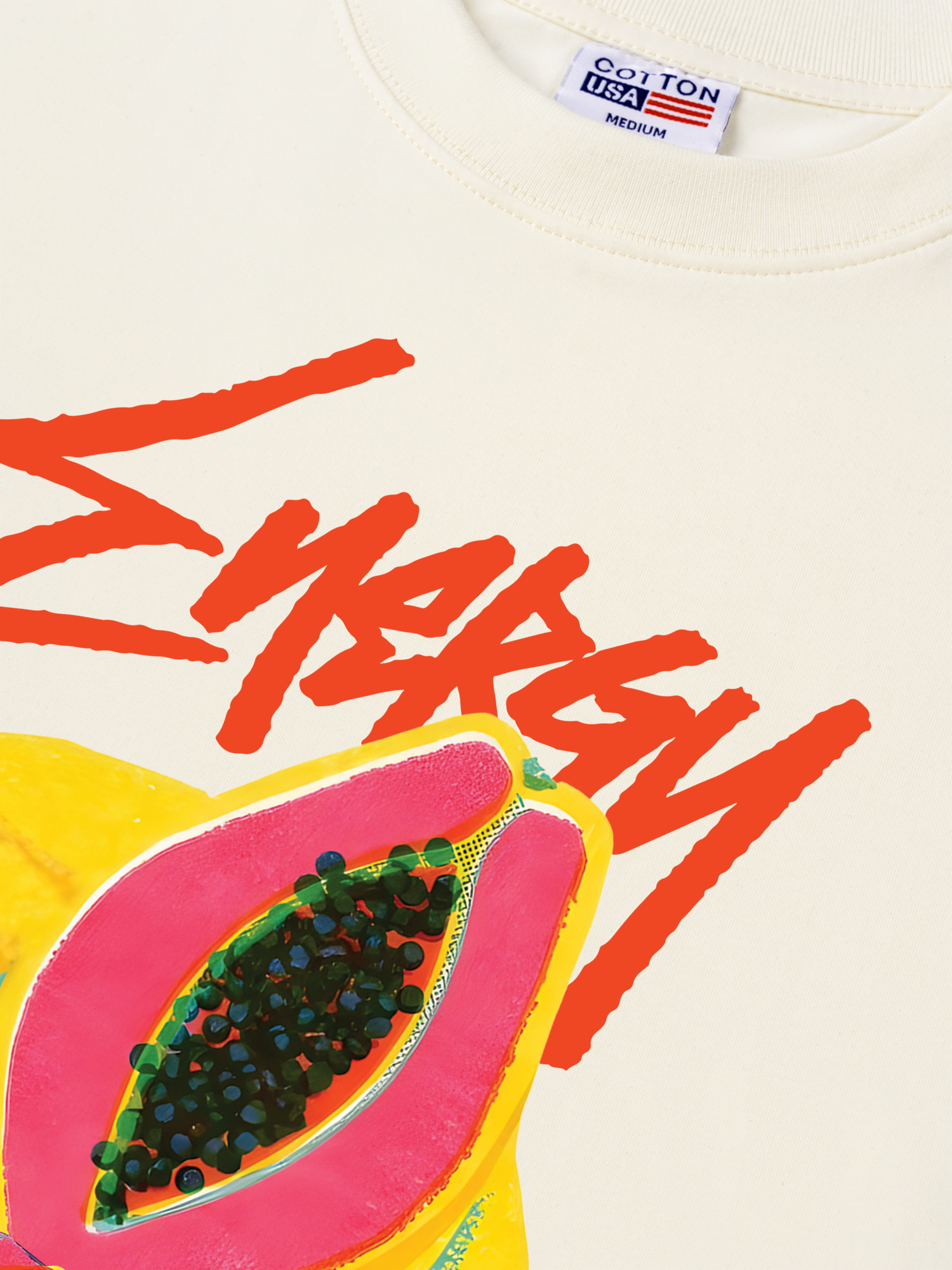 Áo Thun Relaxed Fit Energy Papaya Drip