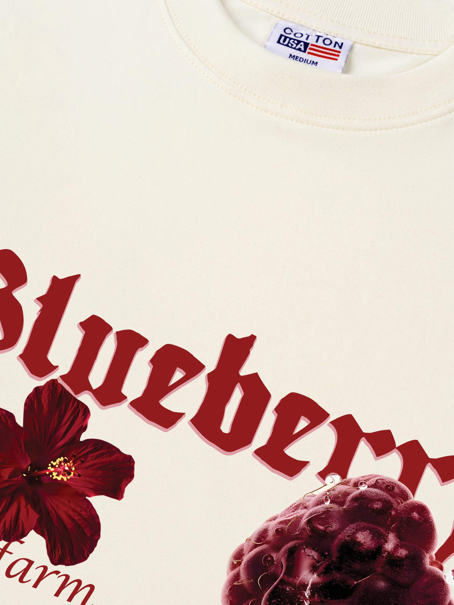 Áo Thun Relaxed Fit Tropical Blue Berry