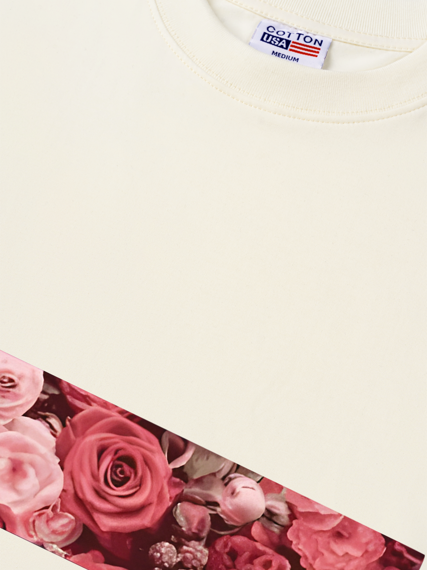 Áo Thun Relaxed Fit Floral Cotton Usa