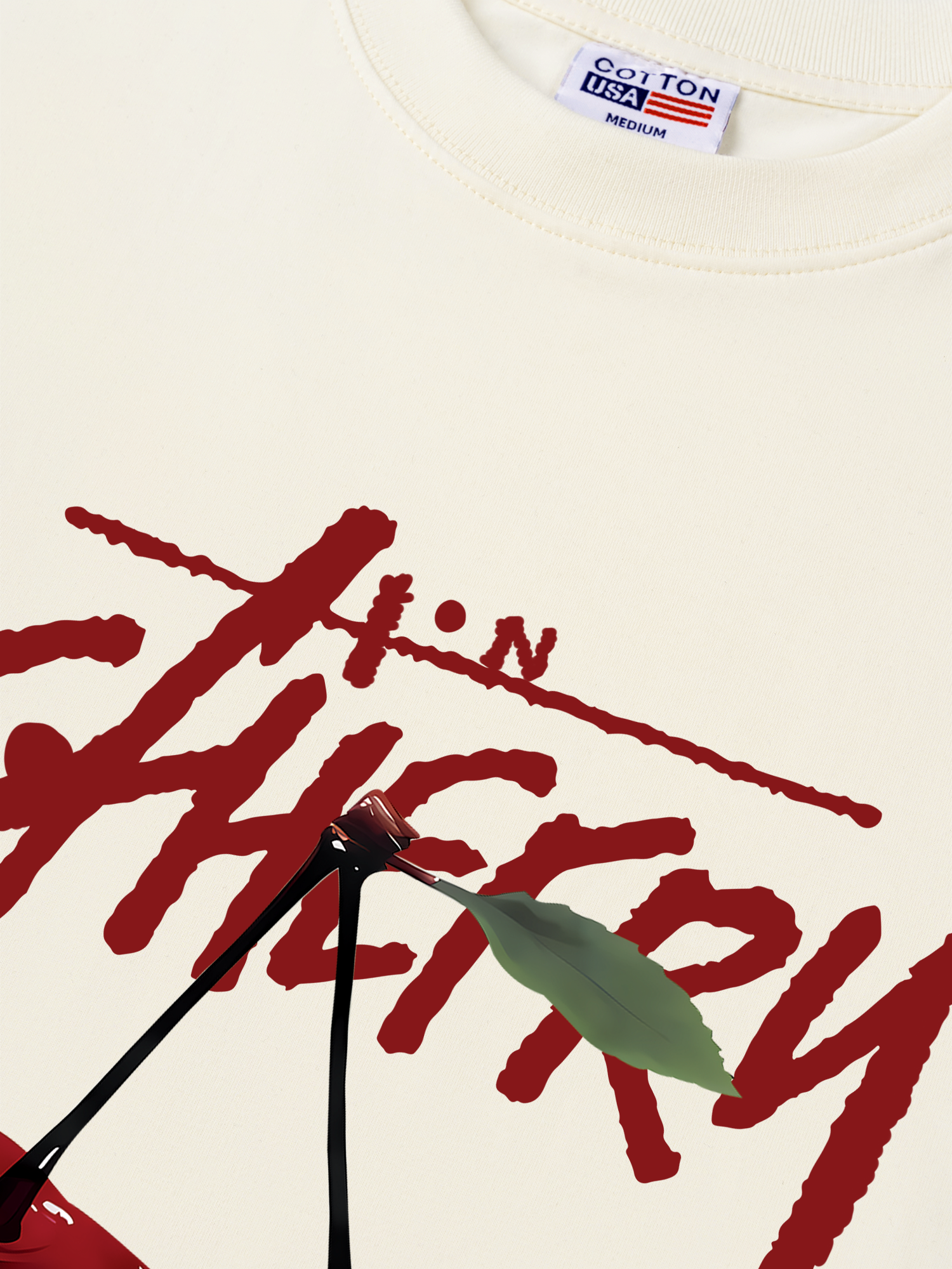 Áo Thun Relaxed Fit Cherry X Cotton USA Love