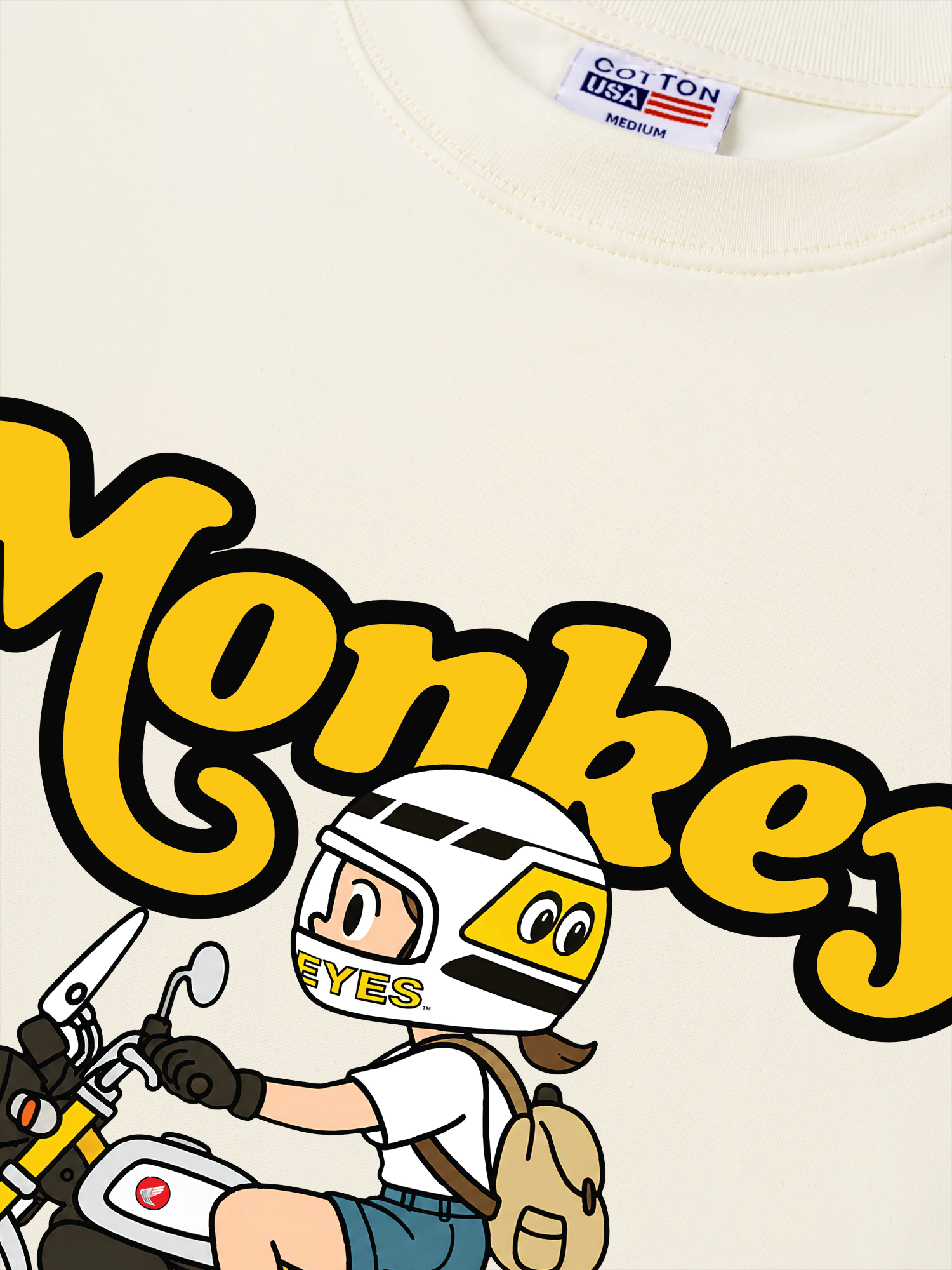 Áo Thun Relaxed Fit Motobike Monkey