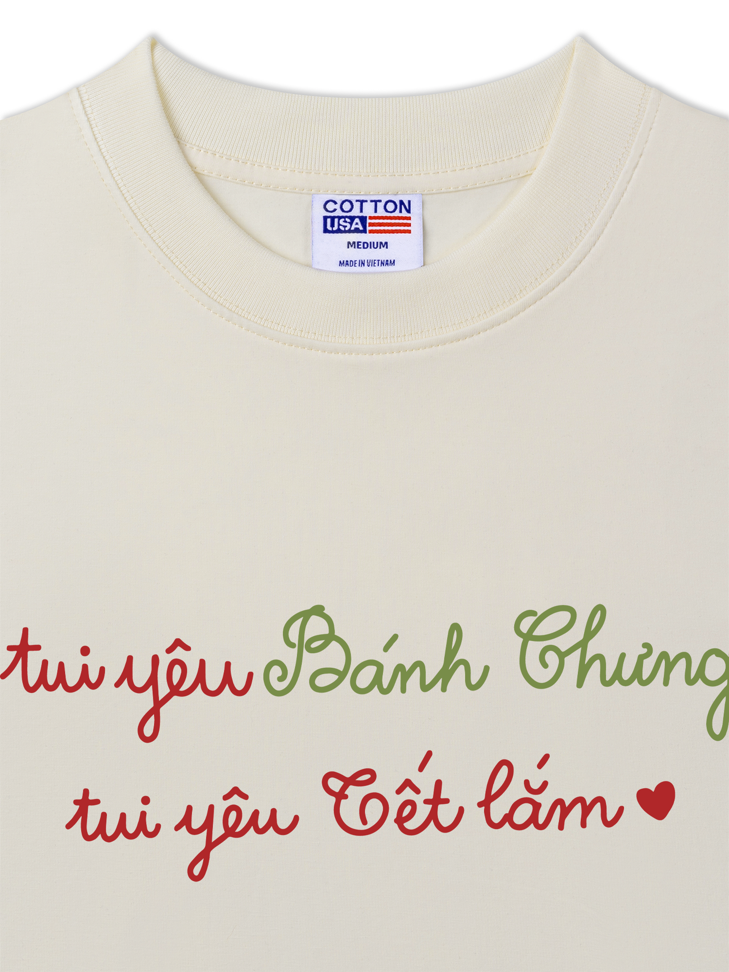 Áo Thun Relaxed Fit Yêu Bánh Chưng Yêu Tết