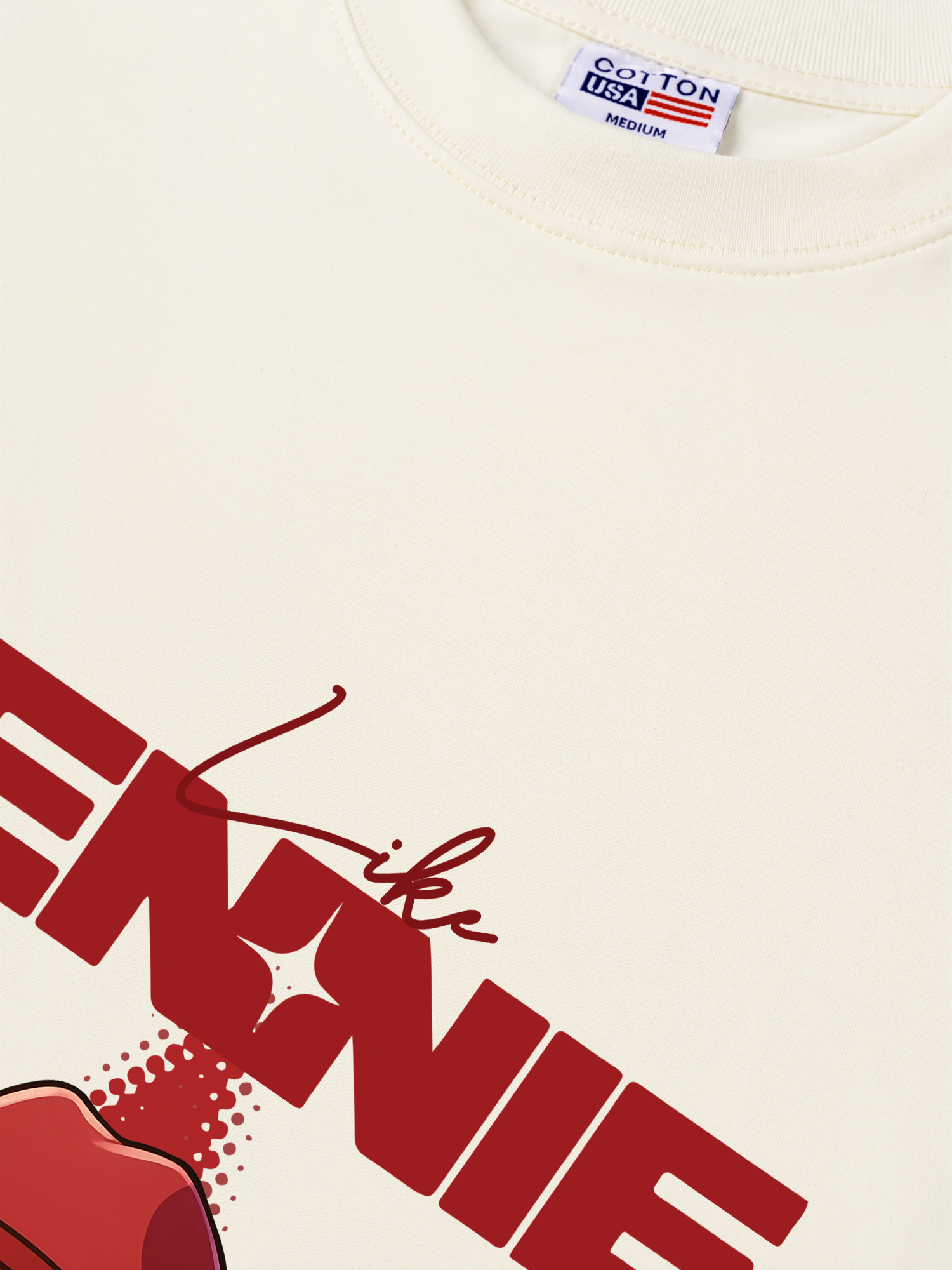 Áo Thun Relaxed Fit Black Pink Like Jenie