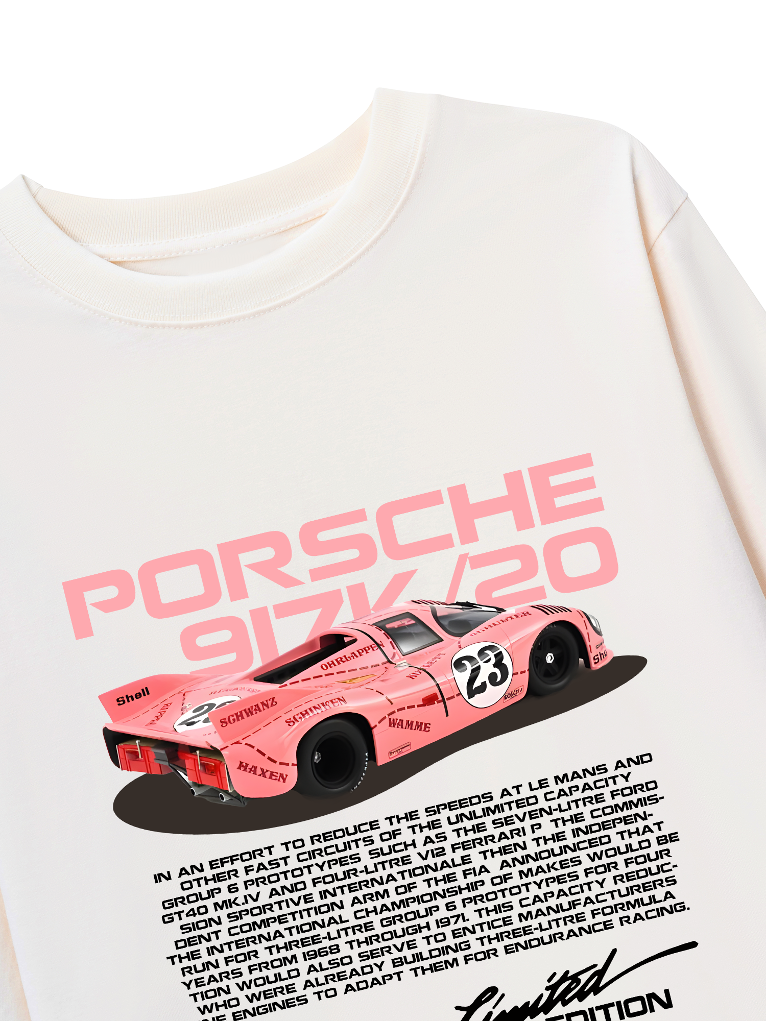 Áo Thun Dài Tay Porsche 917K Pink Pig