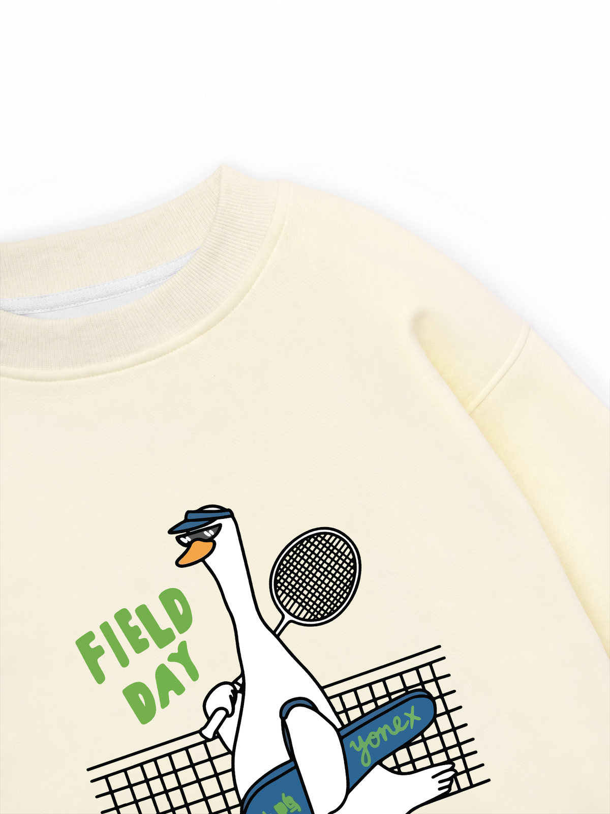 Áo Sweater Nỉ Hai Da Badminton Field Day