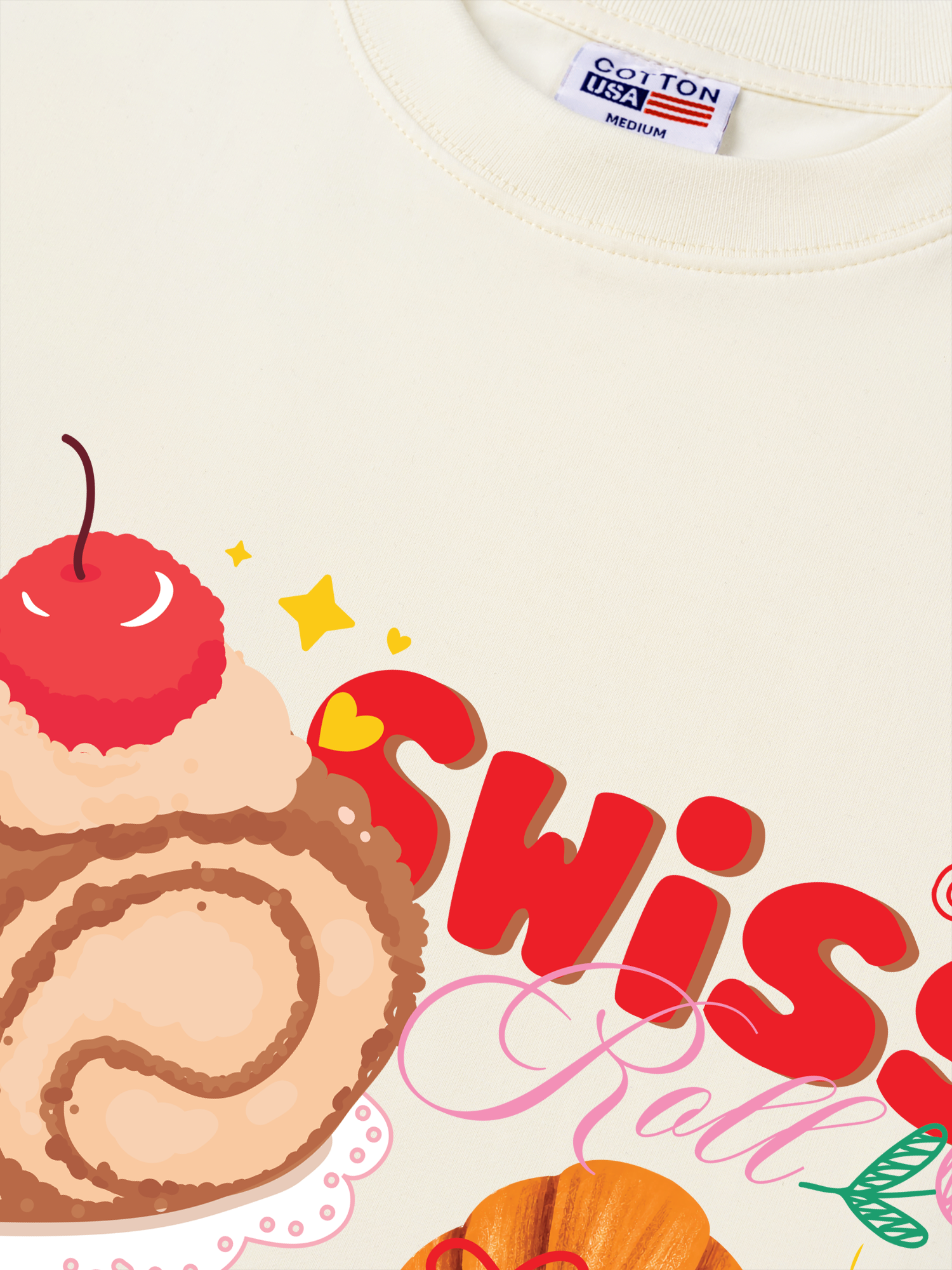Áo Thun Relaxed Fit Swiss Roll