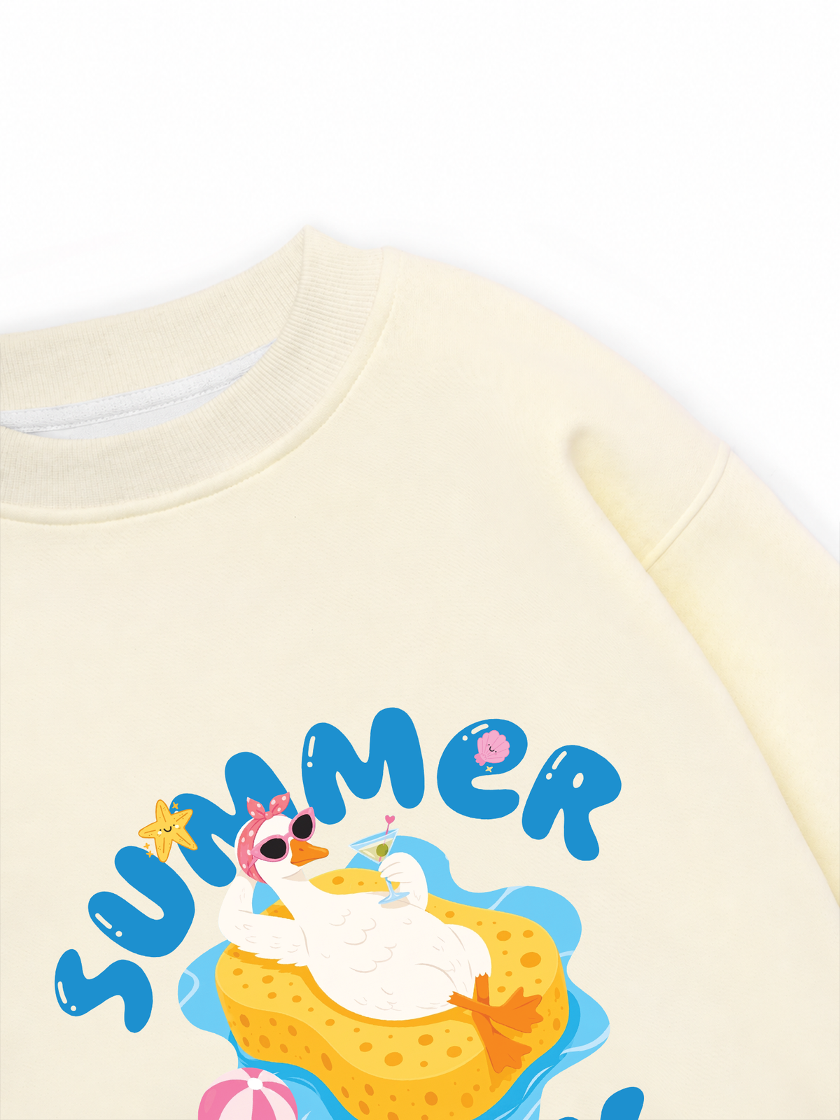 Áo Sweater Nỉ Hai Da Farm Summer Duck
