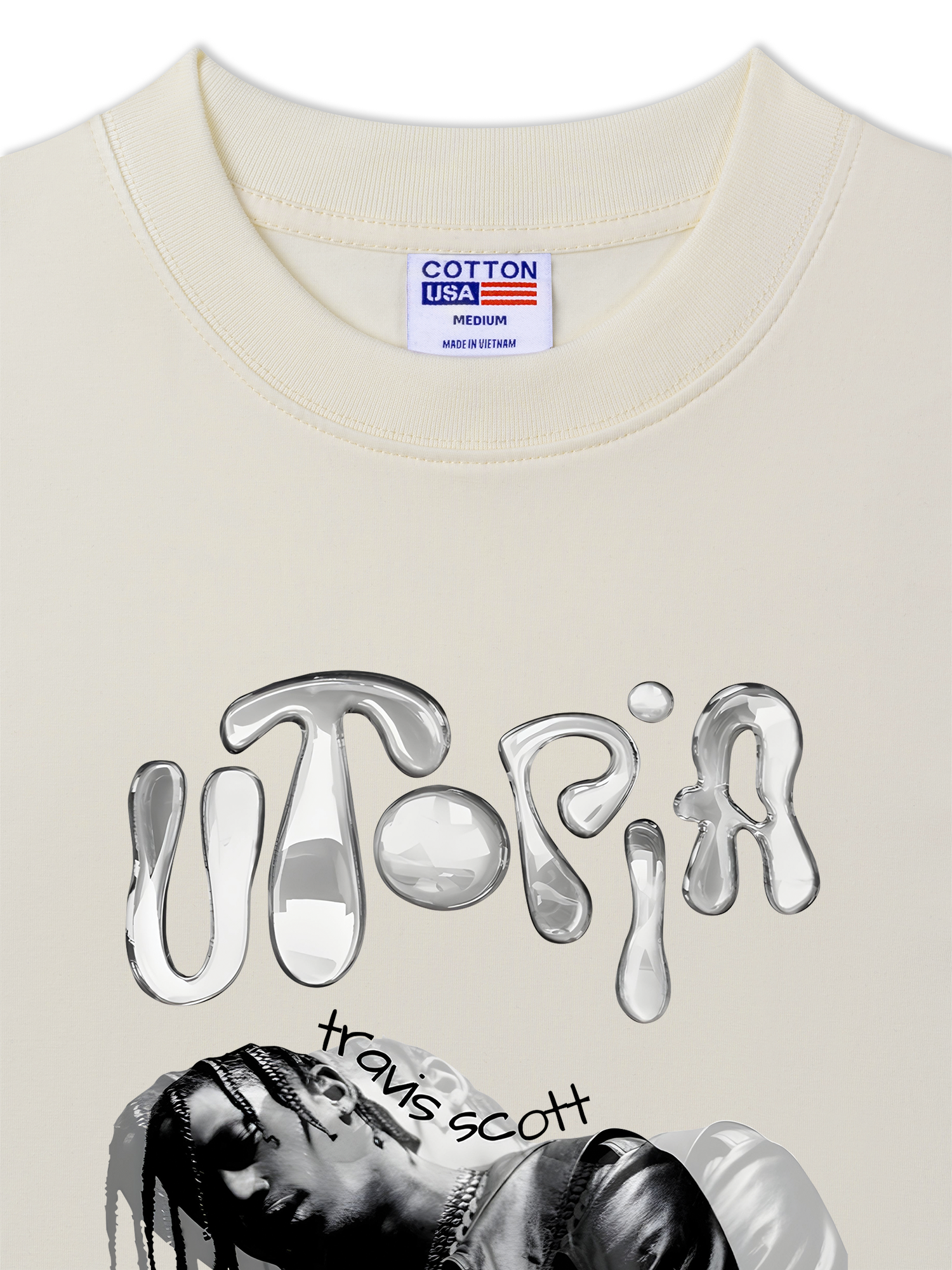 Áo Thun Relaxed Fit Rapper Travis Scott Utopia