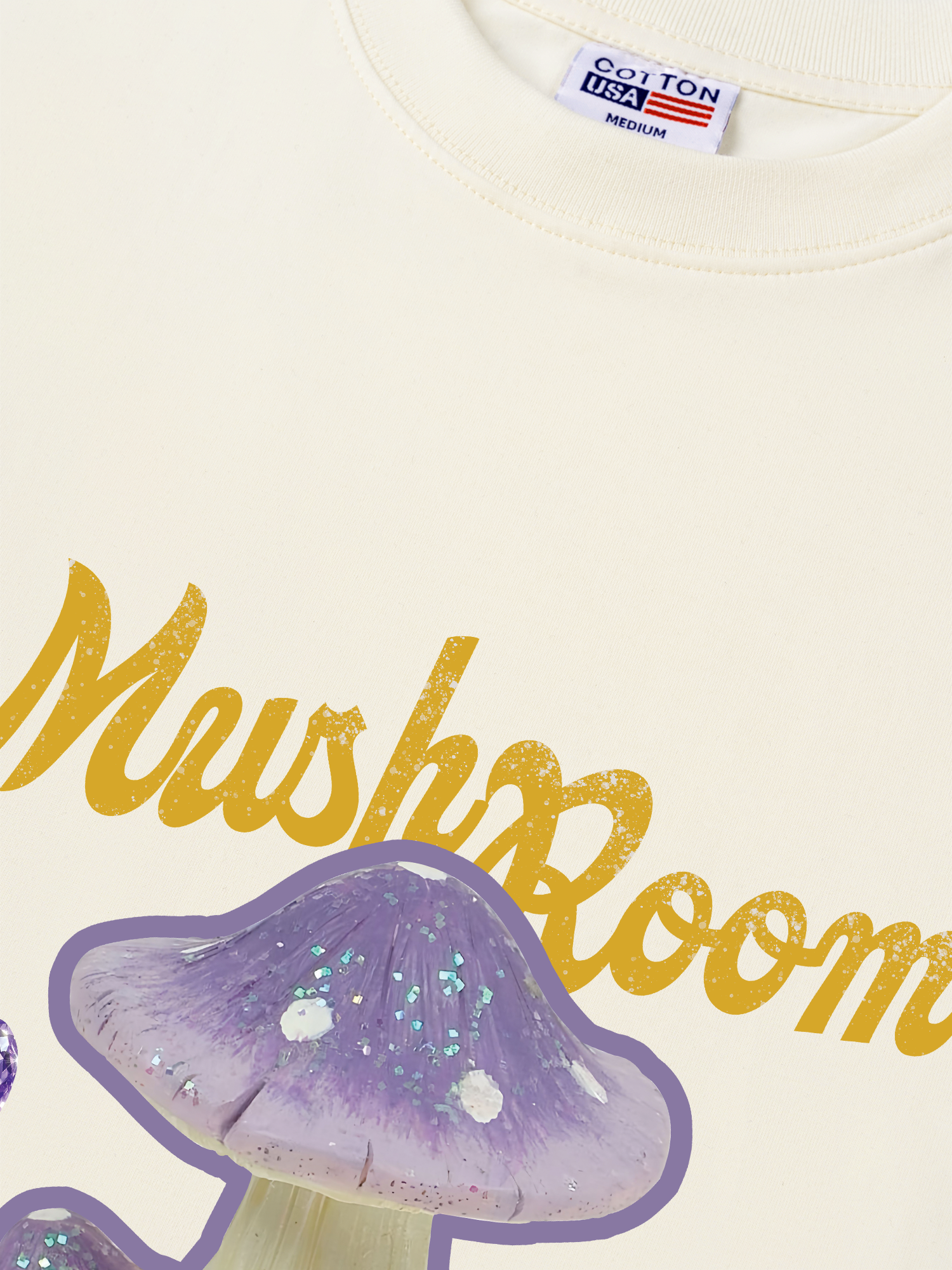 Áo Thun Relaxed Fit Bling Purple Mushroom