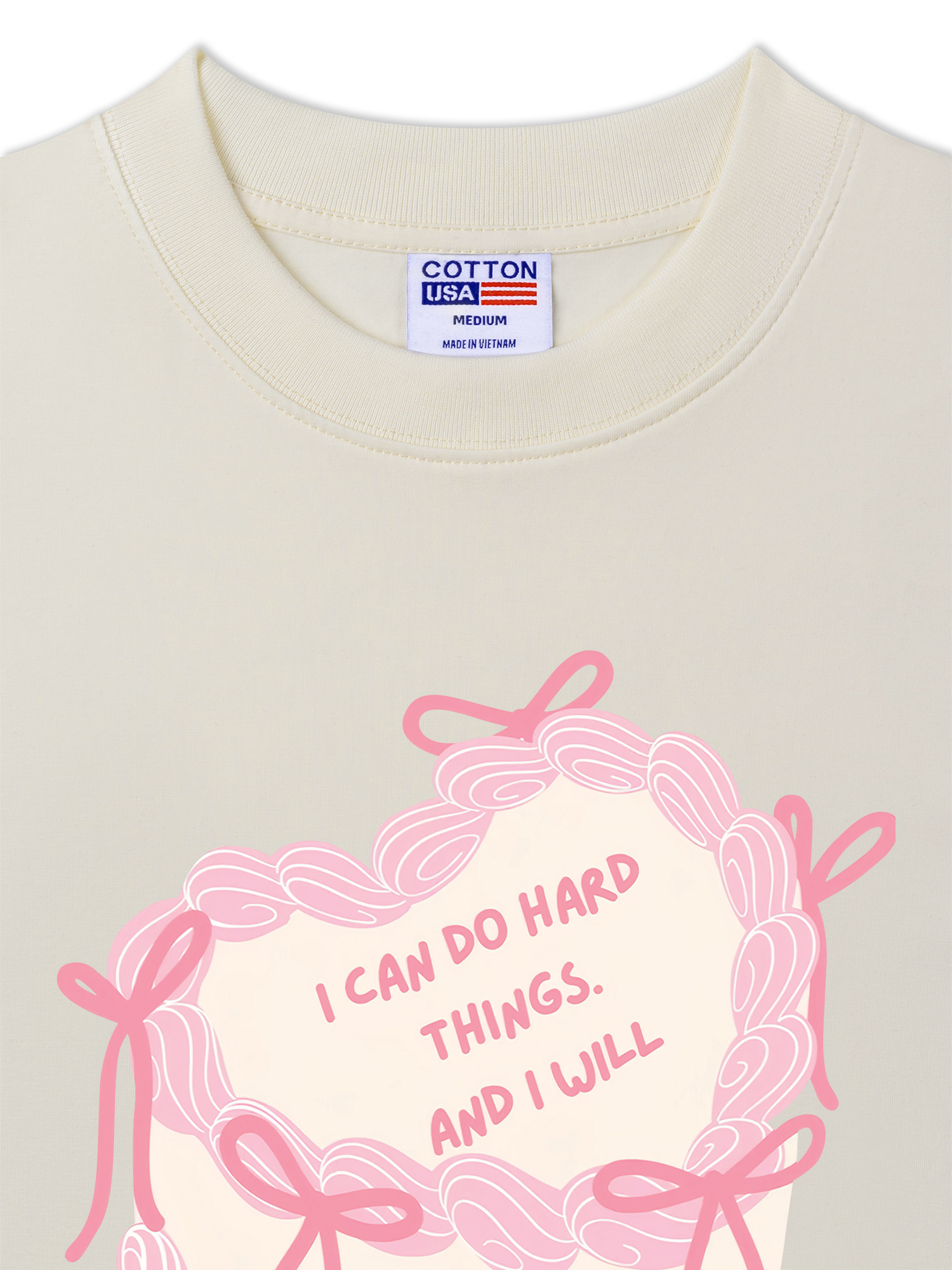 Áo Thun Relaxed Fit I Can Do Hard Thing