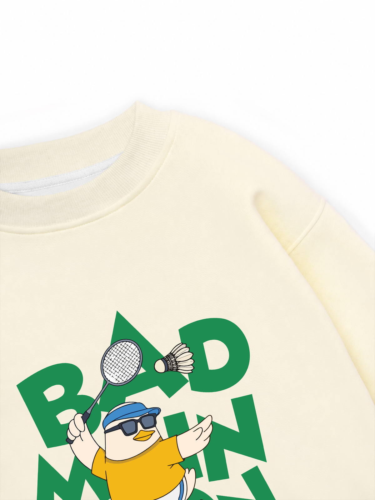 Áo Sweater Nỉ Hai Da Badminton Duck
