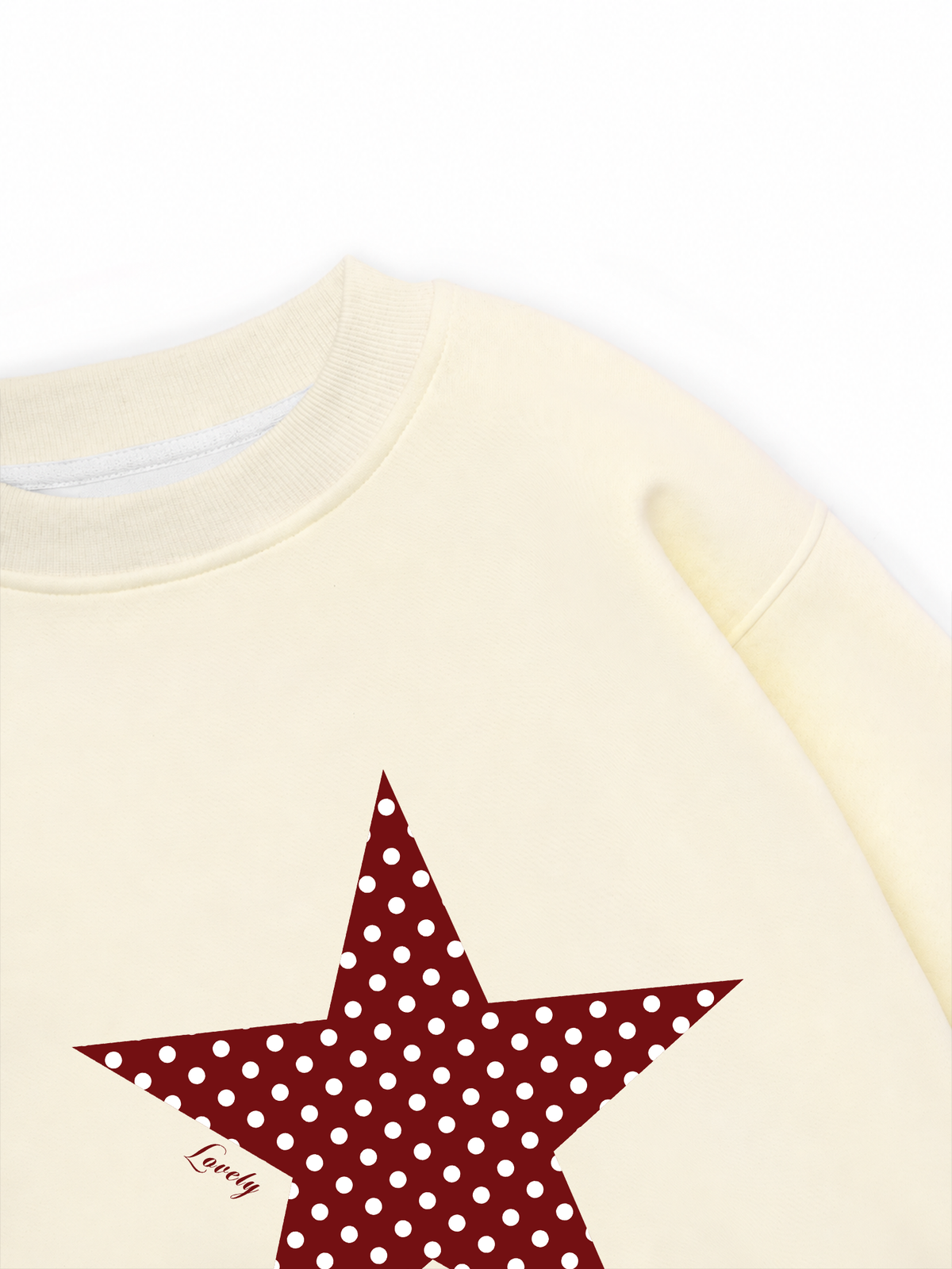 Áo Sweater Nỉ Hai Da Dotty Mood Polka Dot Star