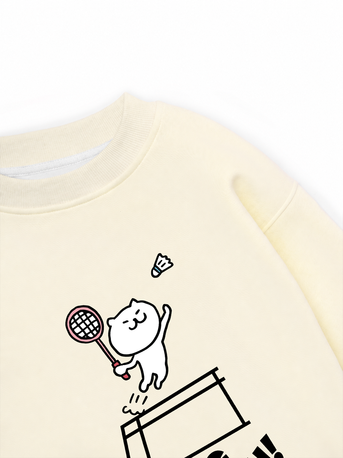 Áo Sweater Nỉ Hai Da Badminton Jumping Smash
