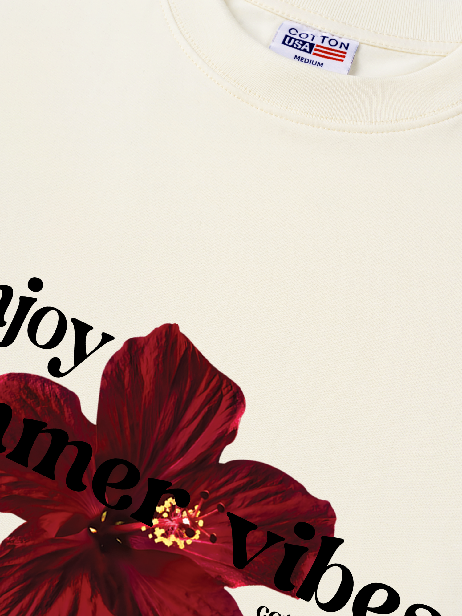 Áo Thun Relaxed Fit Floral Enjoy Summer