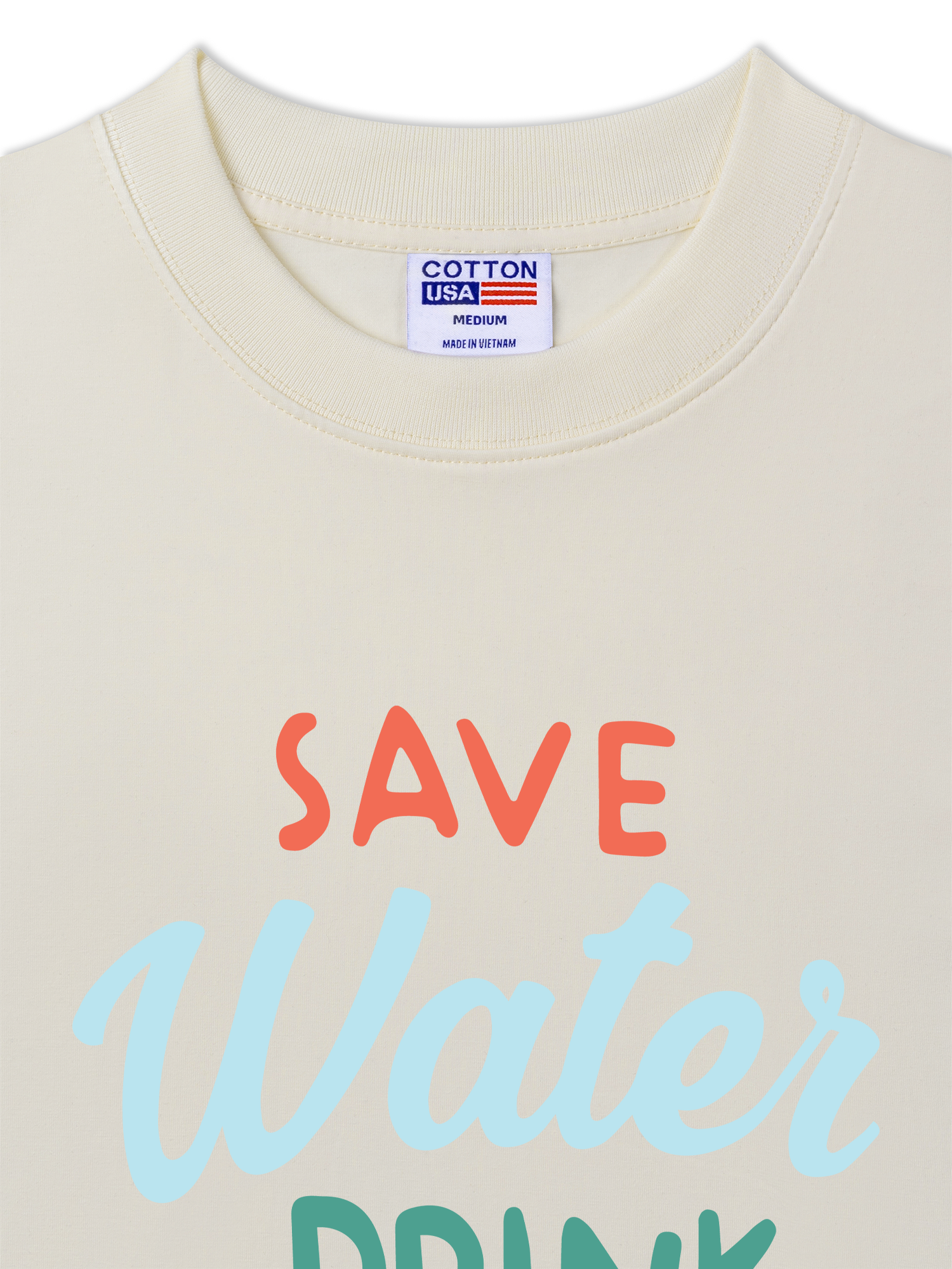 Áo Thun Relaxed Fit Save Water Drink Tequila