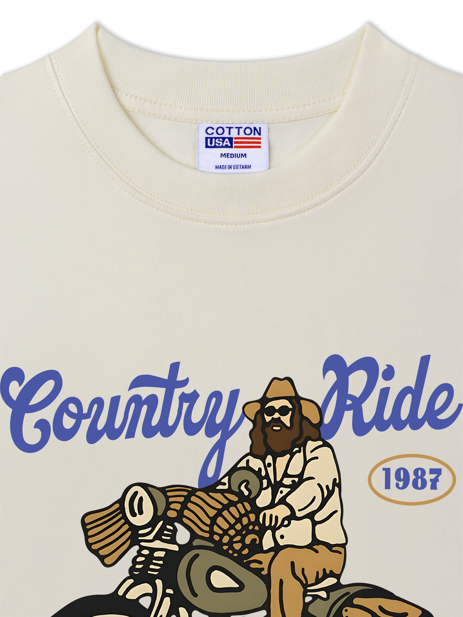 Áo Thun Relaxed Fit Motorbike Country Ride