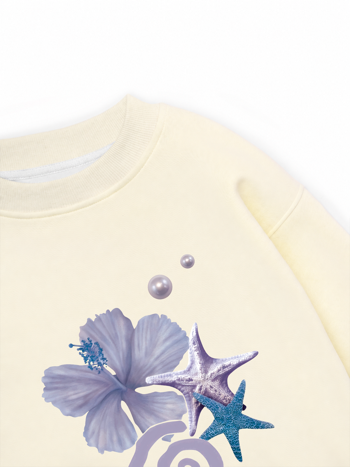 Áo Sweater Nỉ Hai Da Tropical Pearl Coast