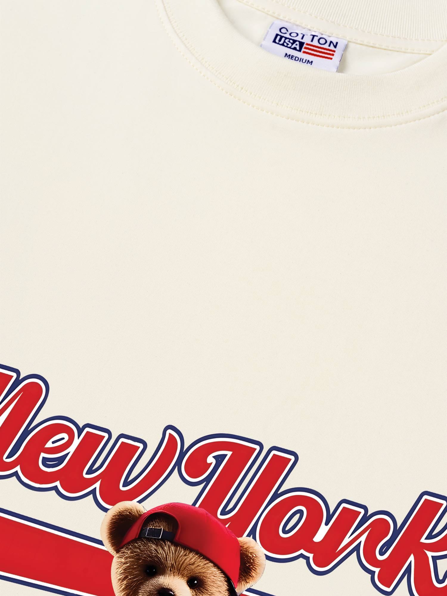 Áo Thun Relaxed Fit Baseball New York Teddy