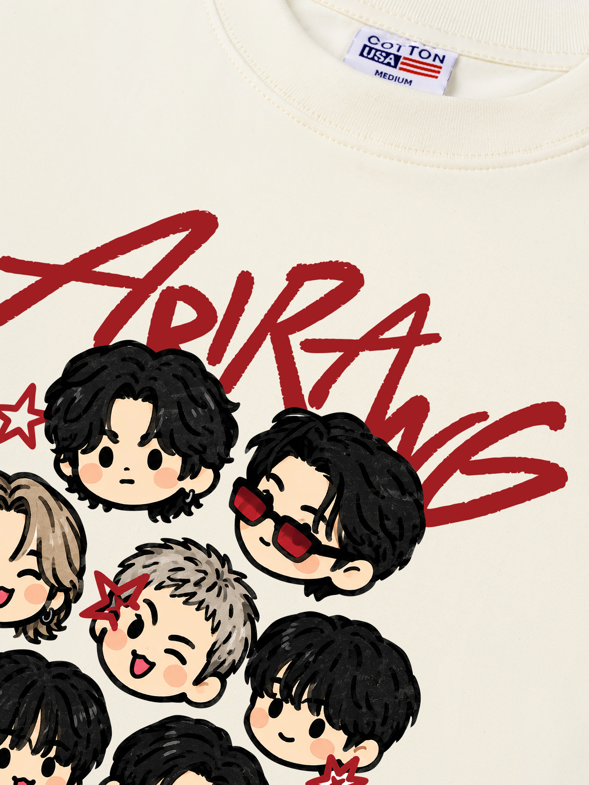 Áo Thun Relaxed Fit BTS Chibi cute