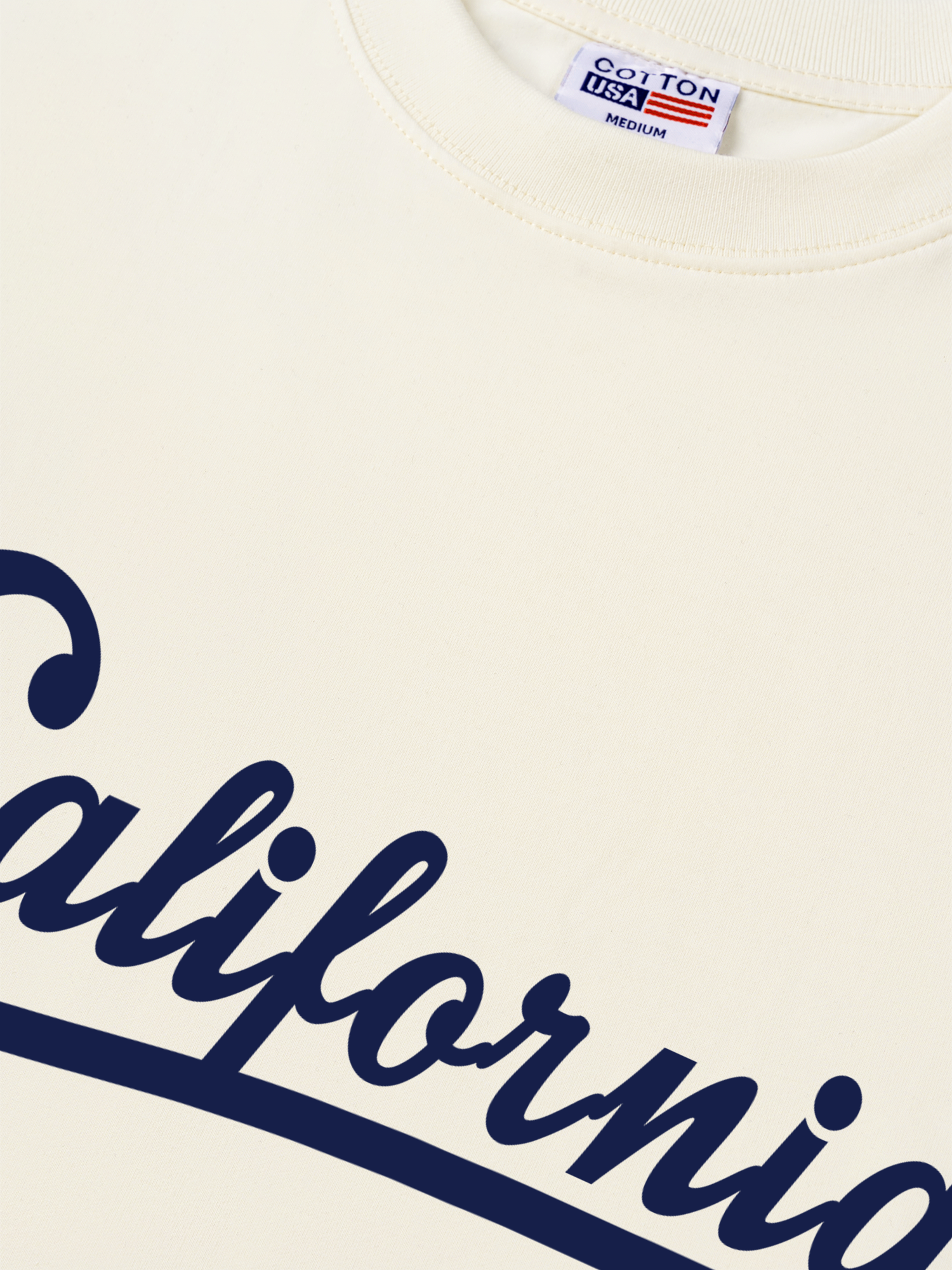 Áo Thun Relaxed Fit USA Califorinia Blue