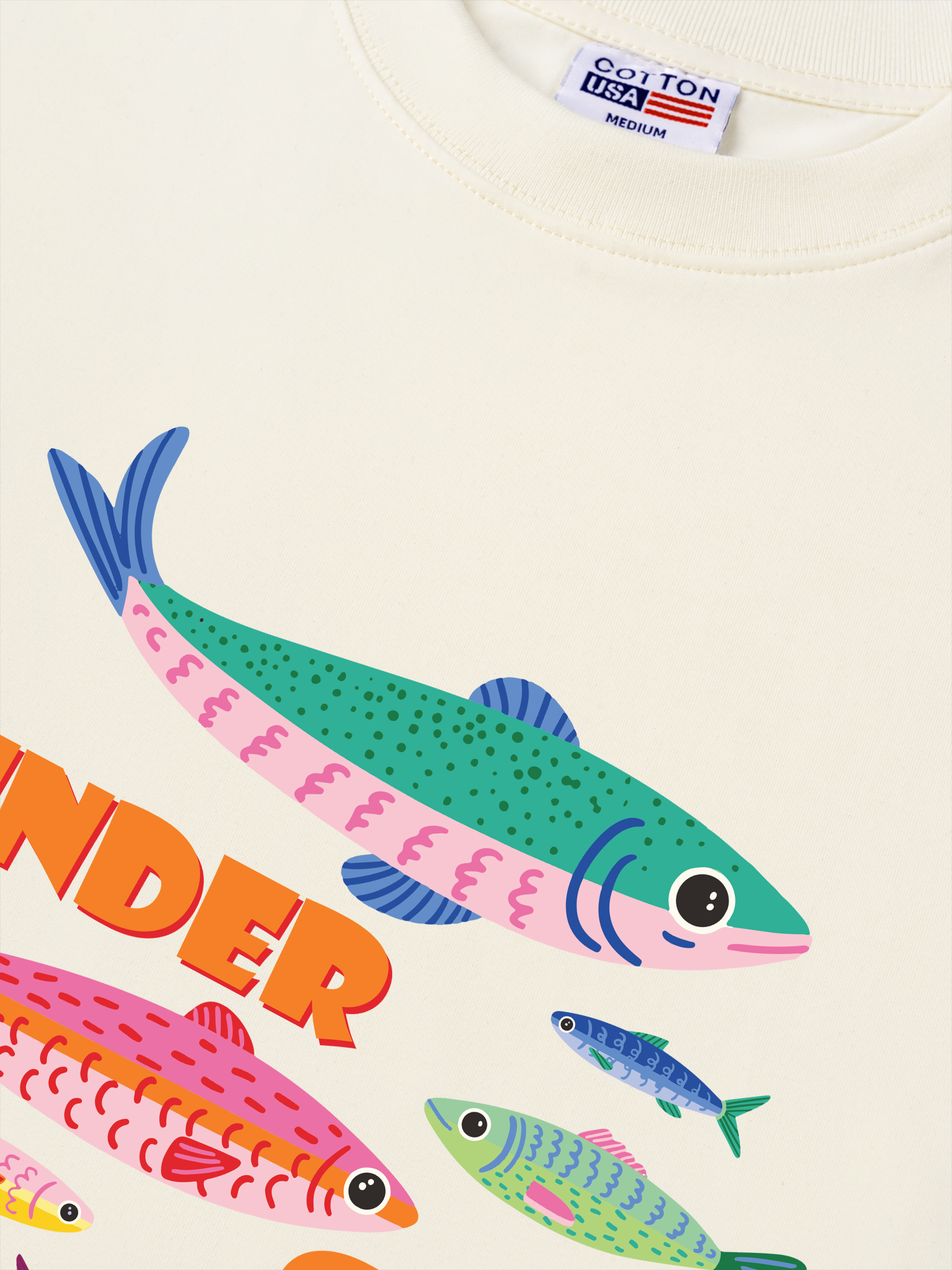 Áo Thun Relaxed Fit Tshirt Tropical Sardine