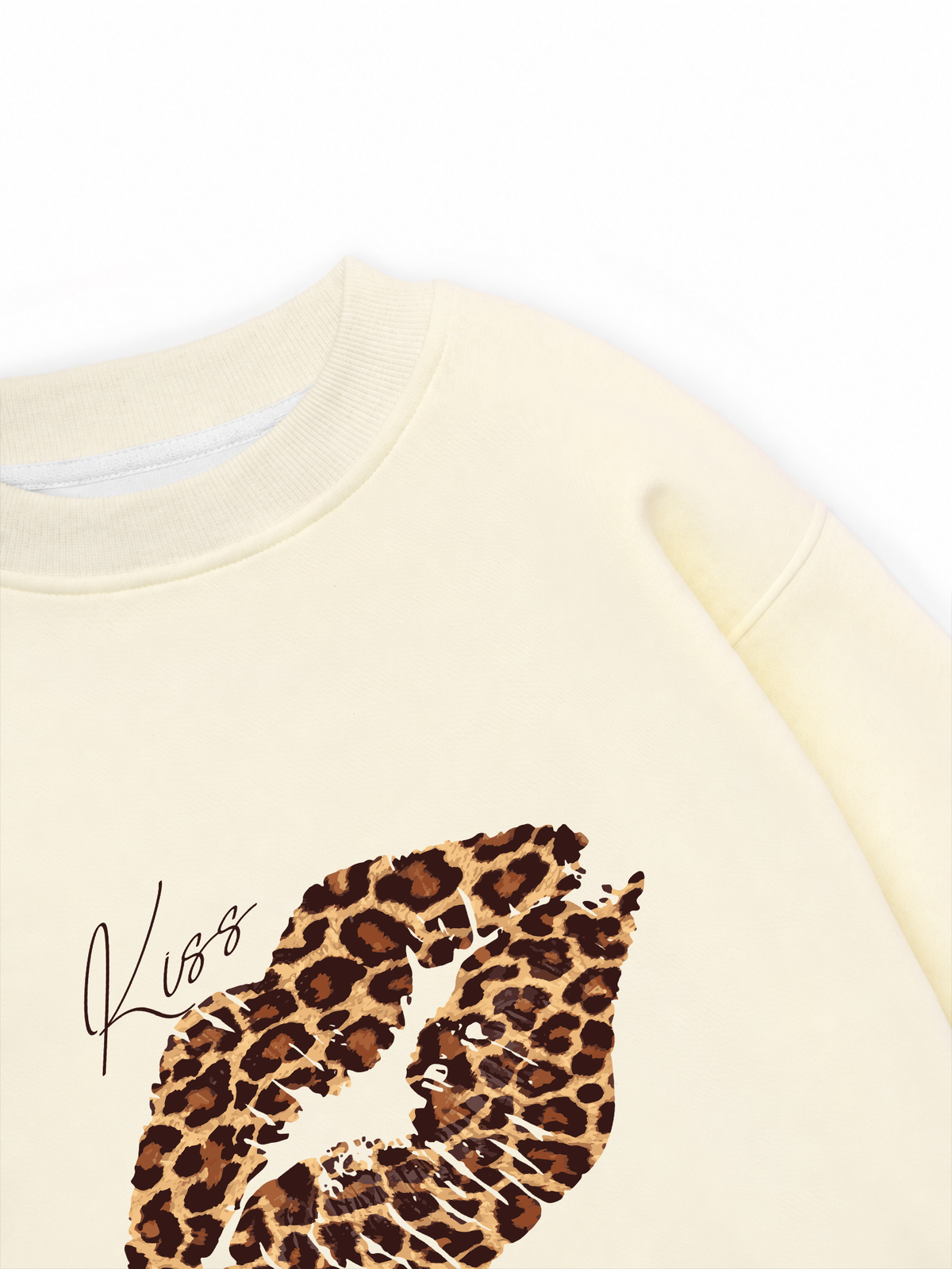 Áo Sweater Nỉ Hai Da Urban Leopard Kiss Lip