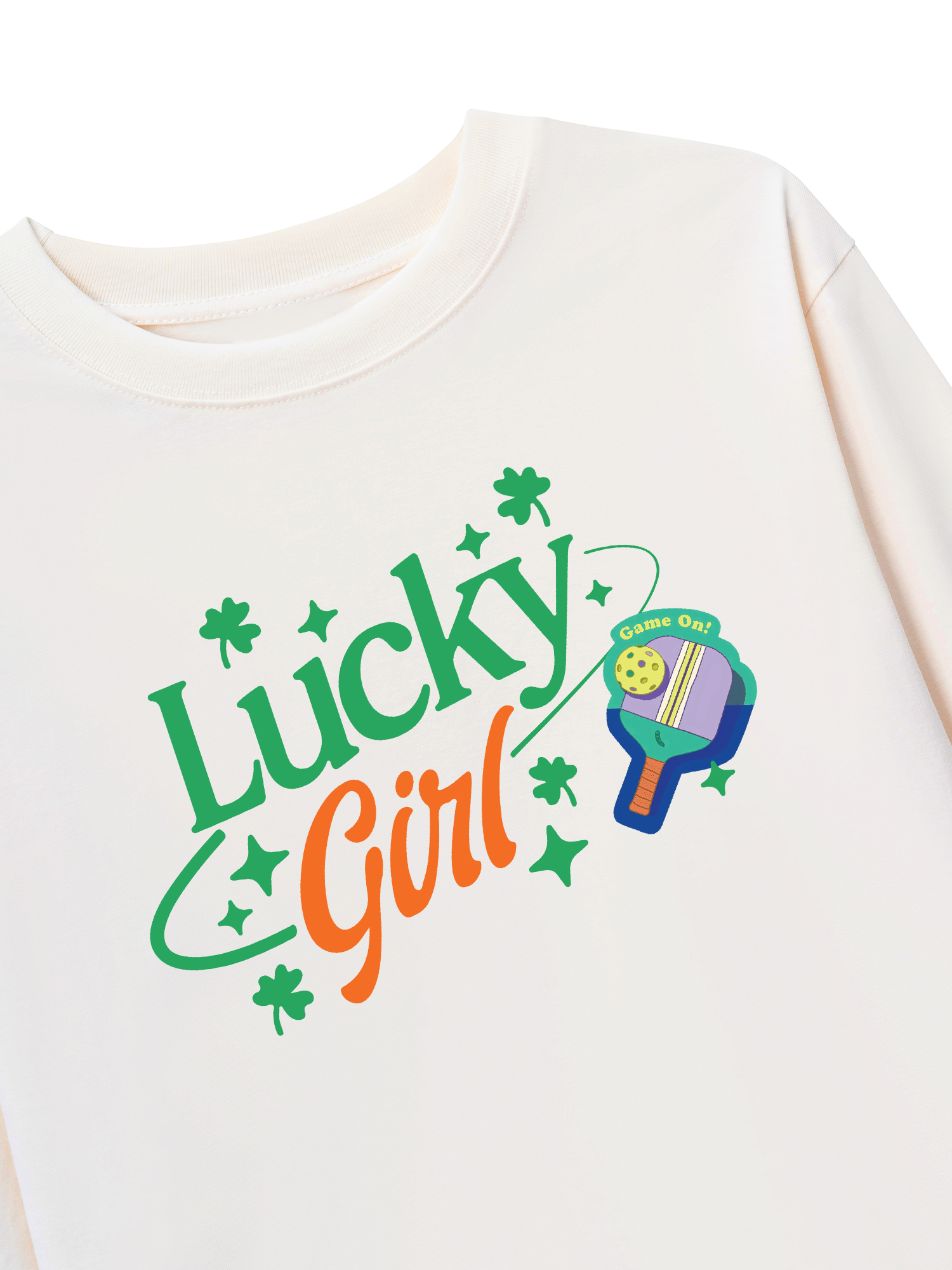 Áo Thun Dài Tay Pickleball Lucky Girl