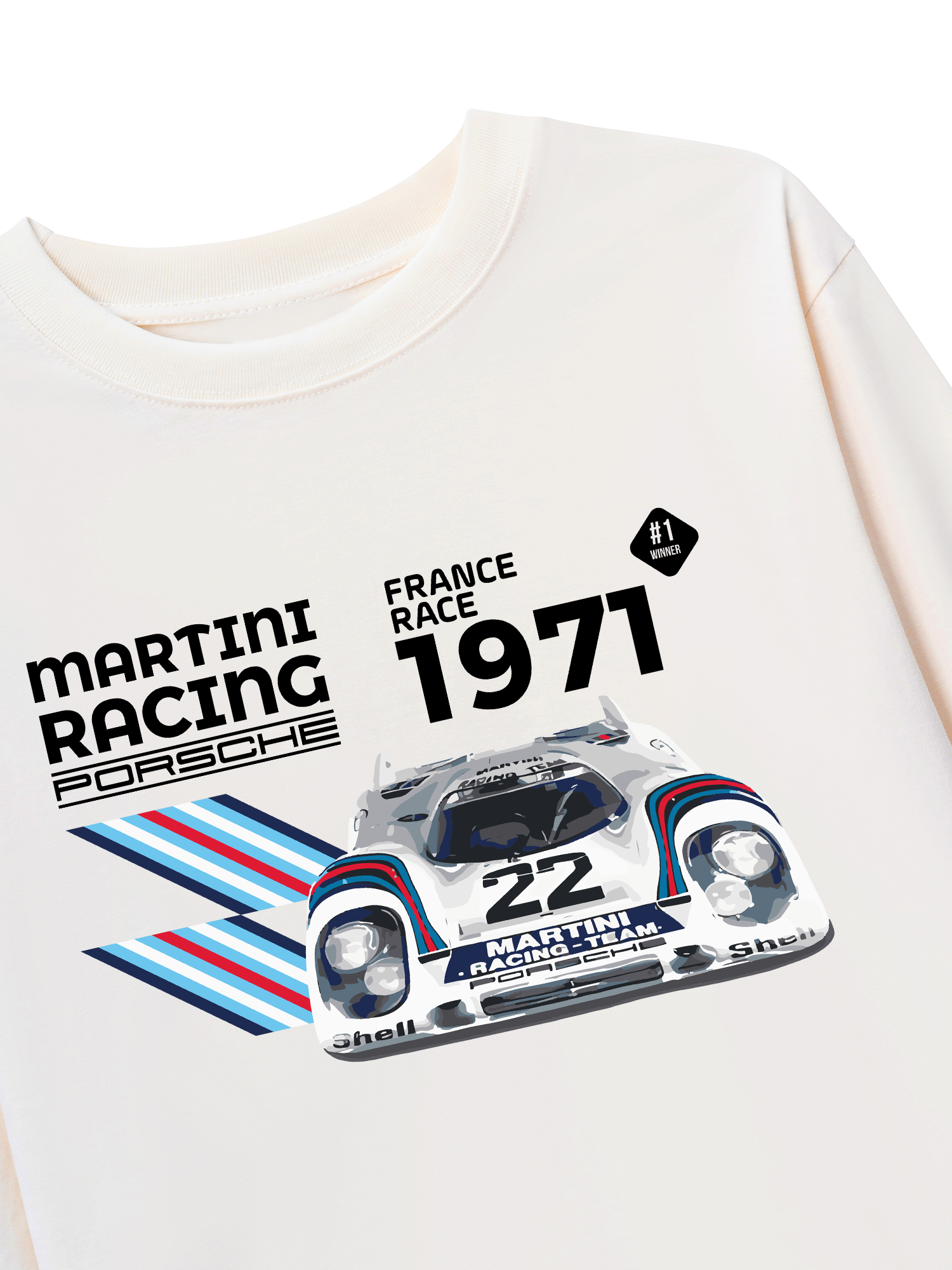 Áo Thun Dài Tay Porsche France Race 1971